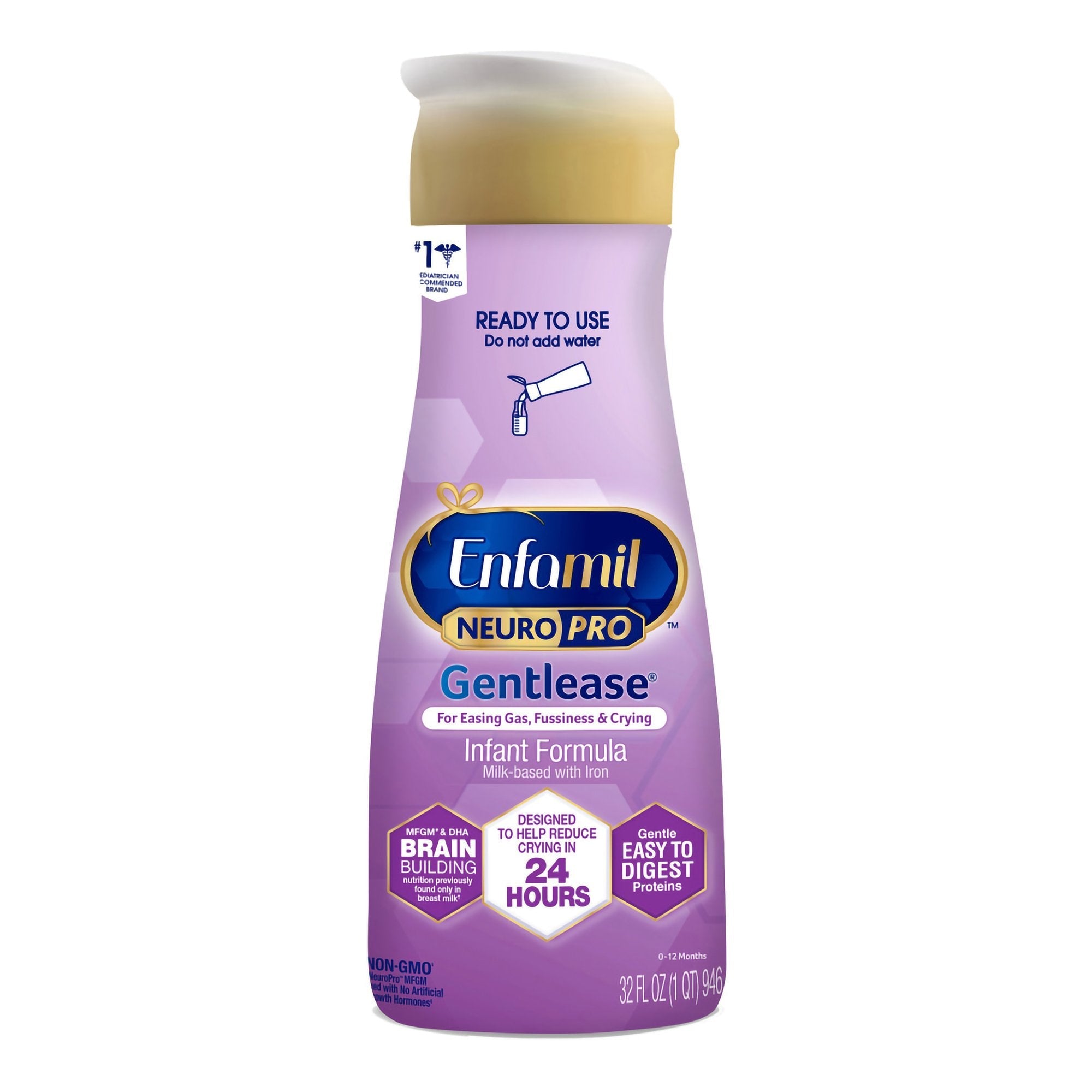 Enfamil® NeuroPro™ Gentlease® Ready to Use Infant Formula, 1-quart bottle 294701