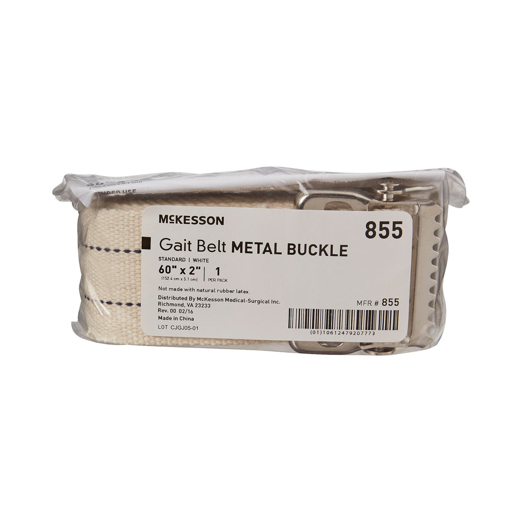 McKesson White Gait Belt, 60 Inch 855