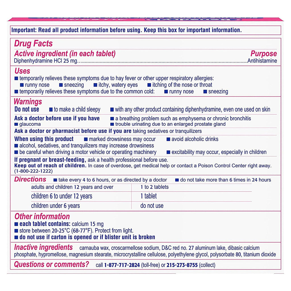 Benadryl® Allergy Ultratabs 531703100