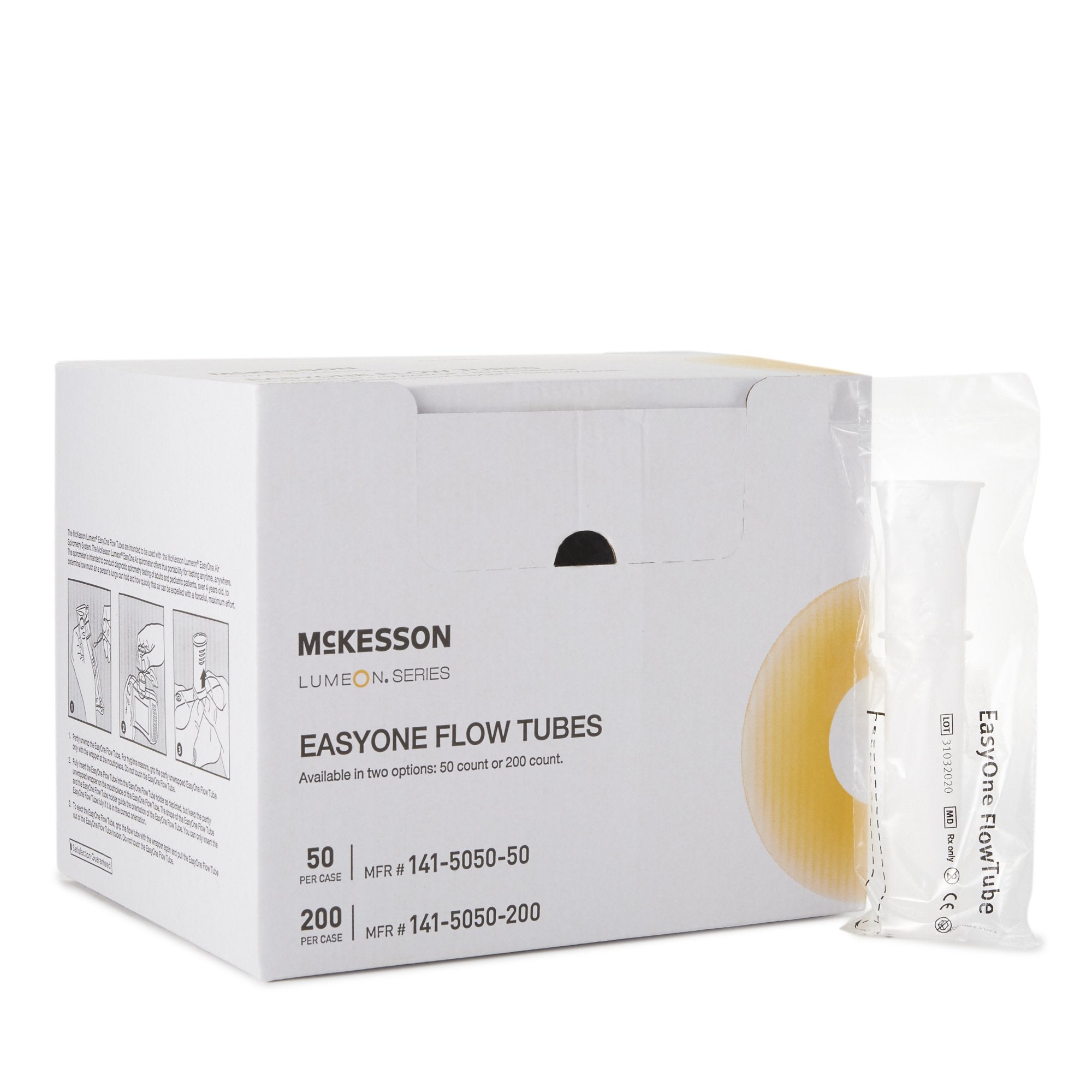 McKesson Lumeon™ Flow Tube Mouthpiece for use w/ EasyOne Air Spirometery System 141-5050-200