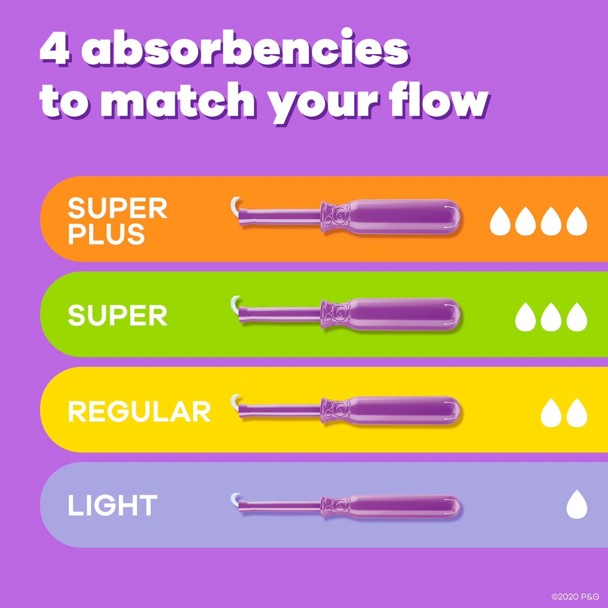 Tampax® Radiant Tampons, Regular, 14 ct. 07301071306