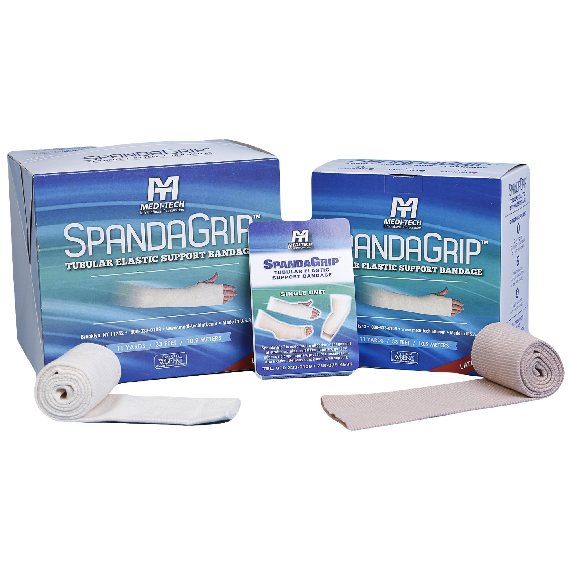 SpandaGrip™ Elastic Tubular Support Bandage, 4 Inch x 11 Yard SAG13115