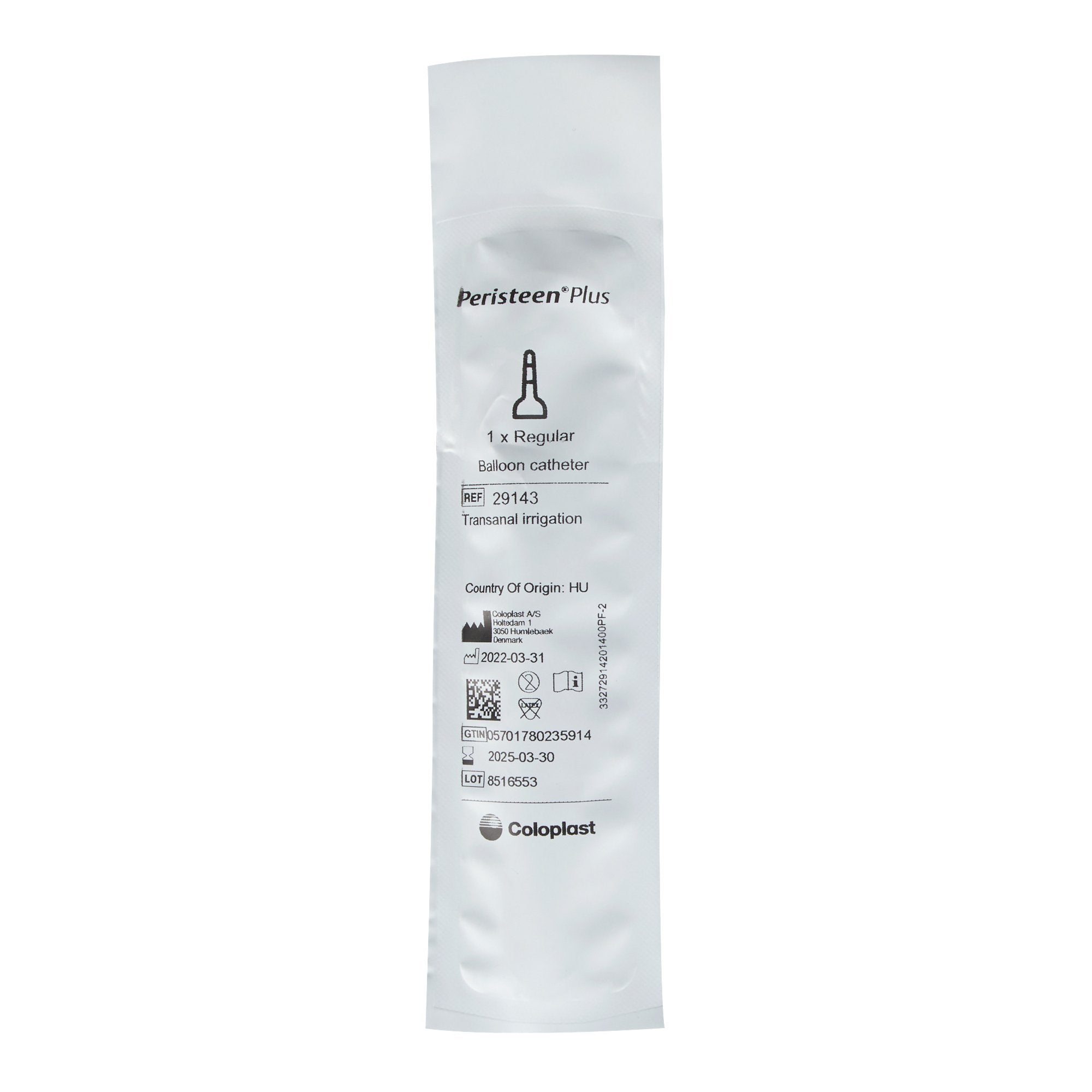 Balloon Catheter Accessory Unit Peristeen® Plus 15 Regular Catheters, 1 Water Bag 29142