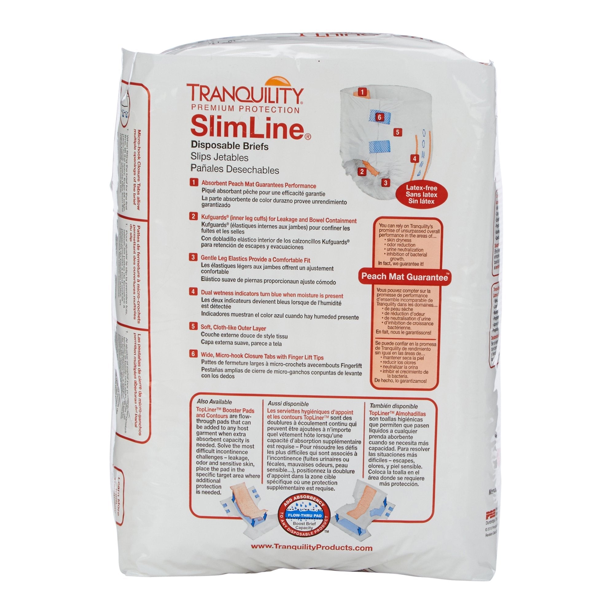 Tranquility® SlimLine® Heavy Protection Incontinence Brief, Small 2120