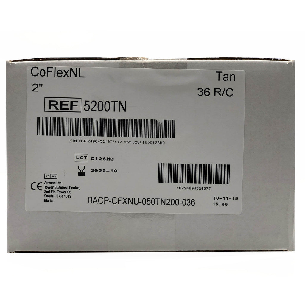 CoFlex® NL Self-adherent Closure Cohesive Bandage, 2 Inch x 5 Yard 5200TN-036