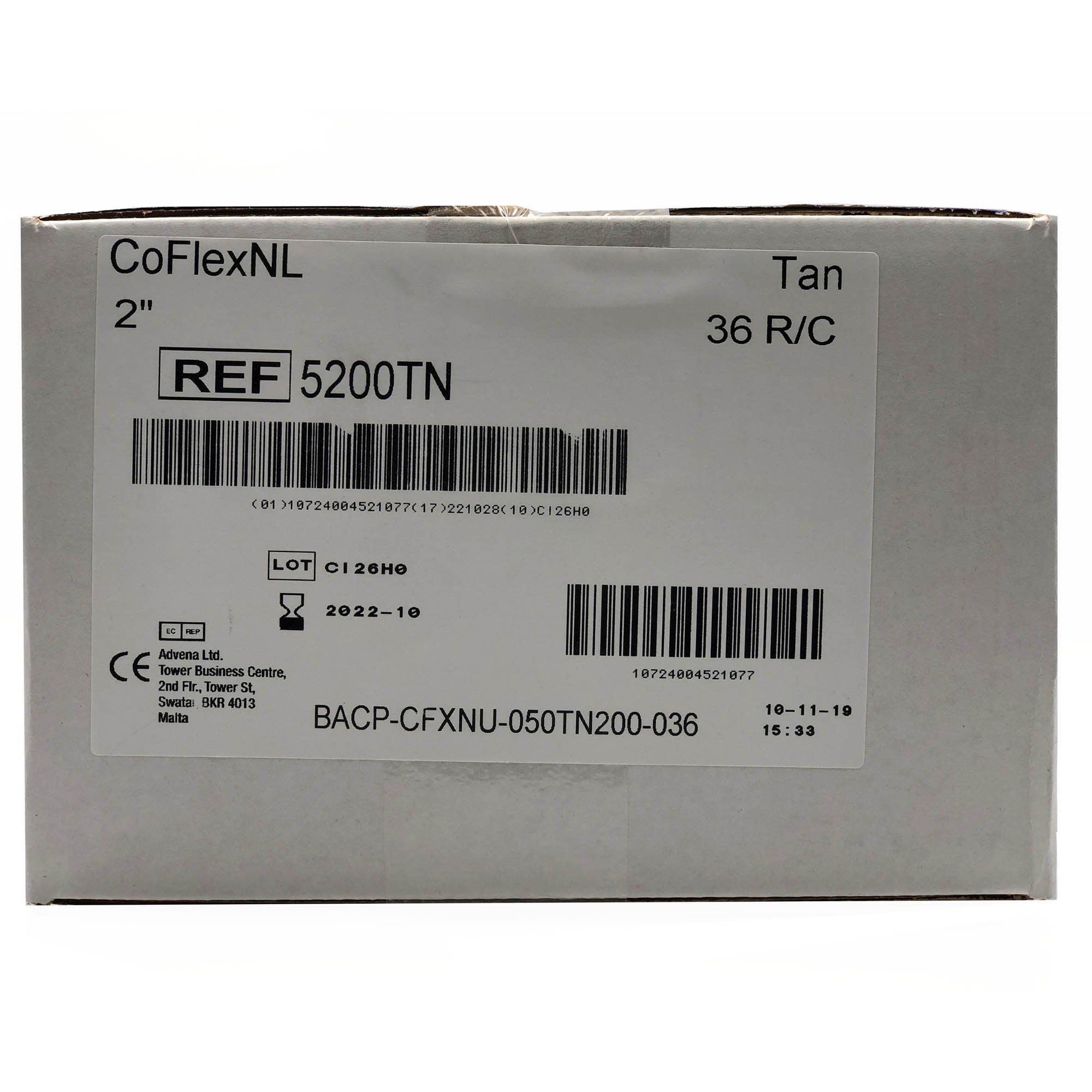 CoFlex® NL Self-adherent Closure Cohesive Bandage, 2 Inch x 5 Yard 5200TN-036