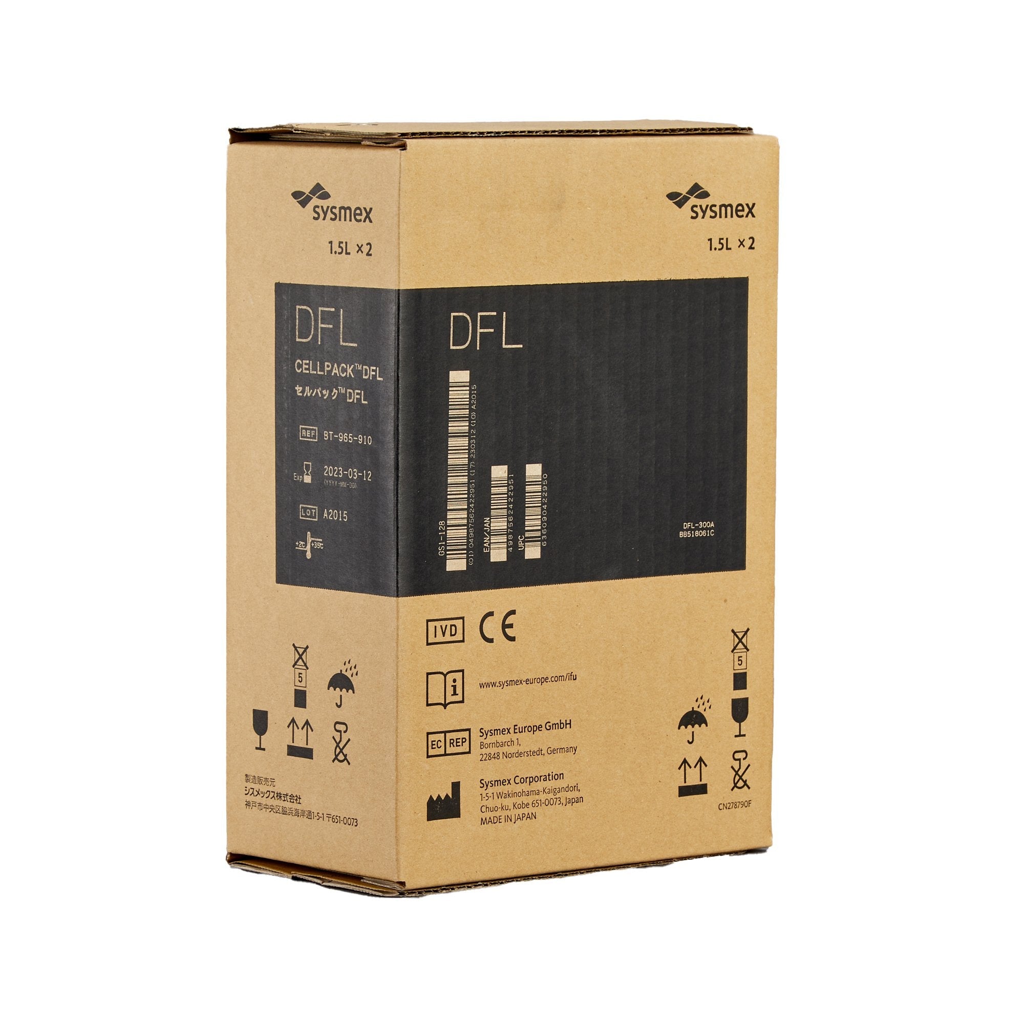 Hematology Reagent Diluent Cellpack® DFL Platelet-F For XN-350L / XN-450L / XN-550L / XN-1000 / XN-2000 Hematology Analyzers BT965910
