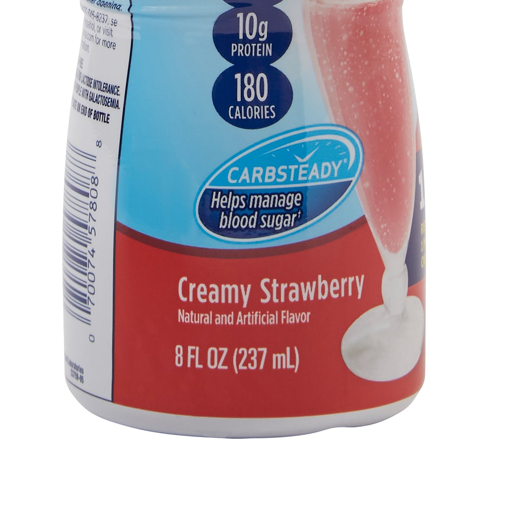 Glucerna® Original Shake, Strawberry Flavor, 8-ounce bottle 57807