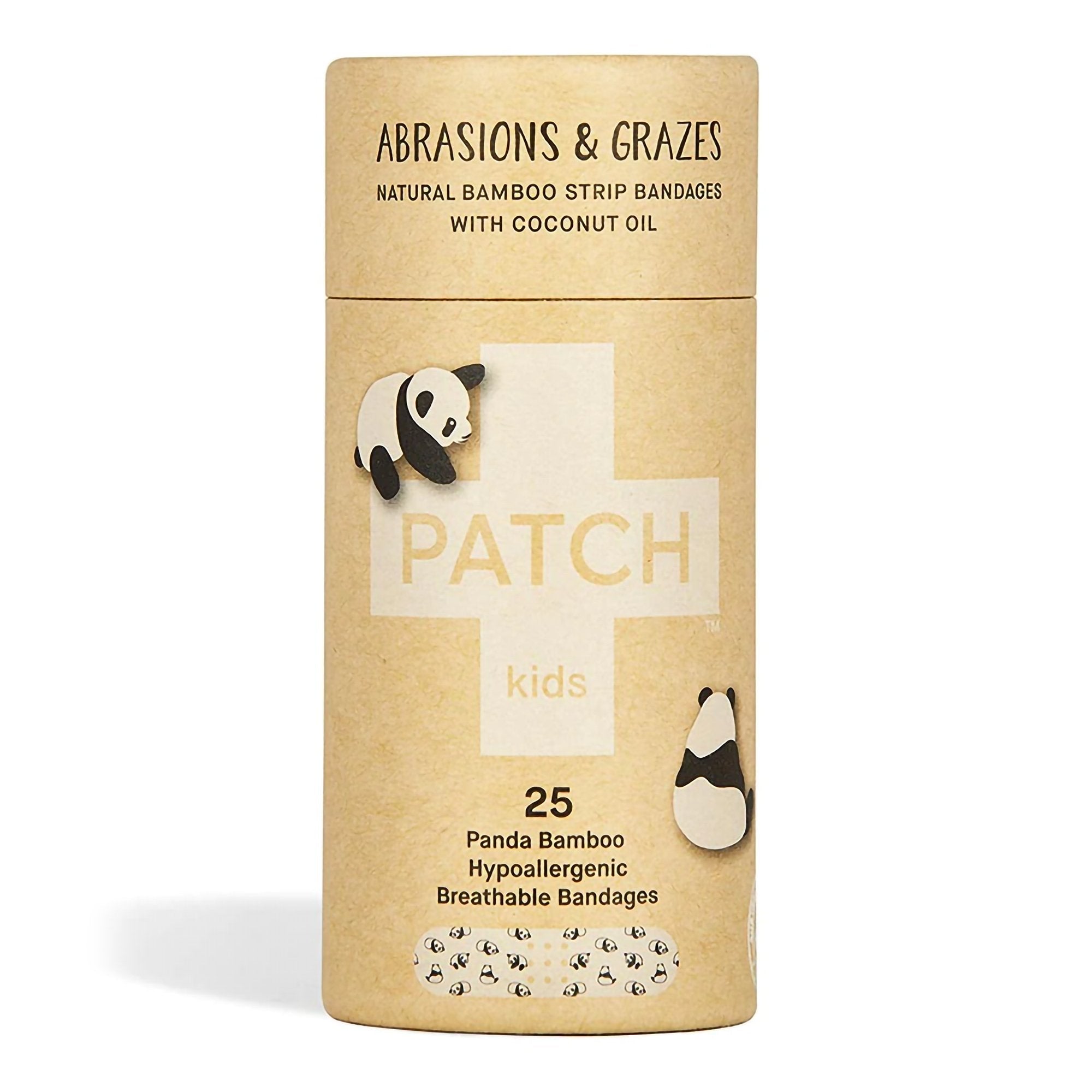 Patch™ Kids (Panda Design) Adhesive Strip with Coconut Oil, ¾ x 3 Inch 35134700009
