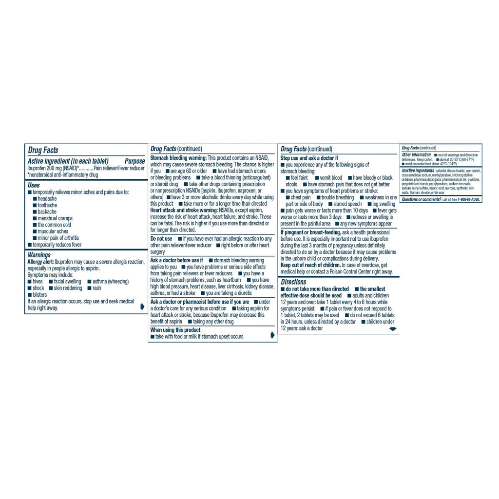 Advil® Ibuprofen Pain Relief 00573015020
