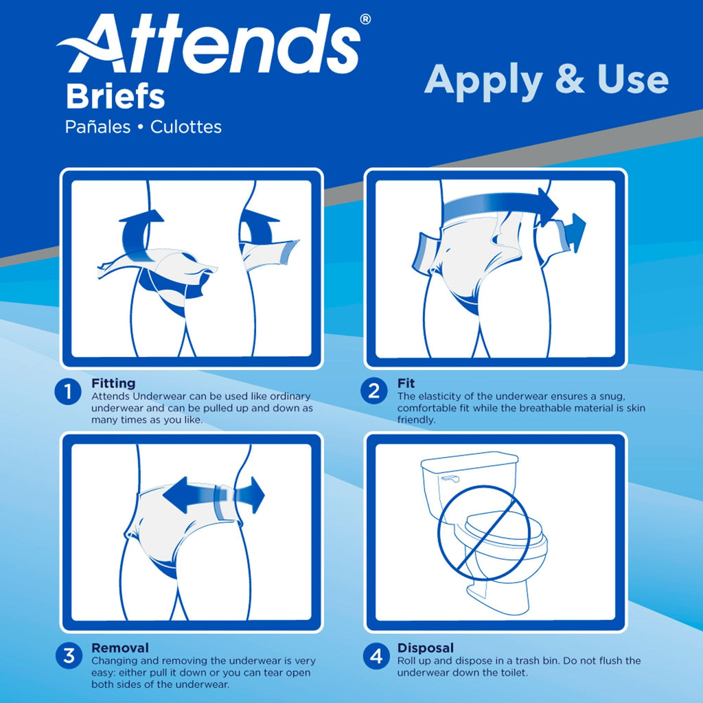 Attends® Advanced Briefs, X-Large DDC40