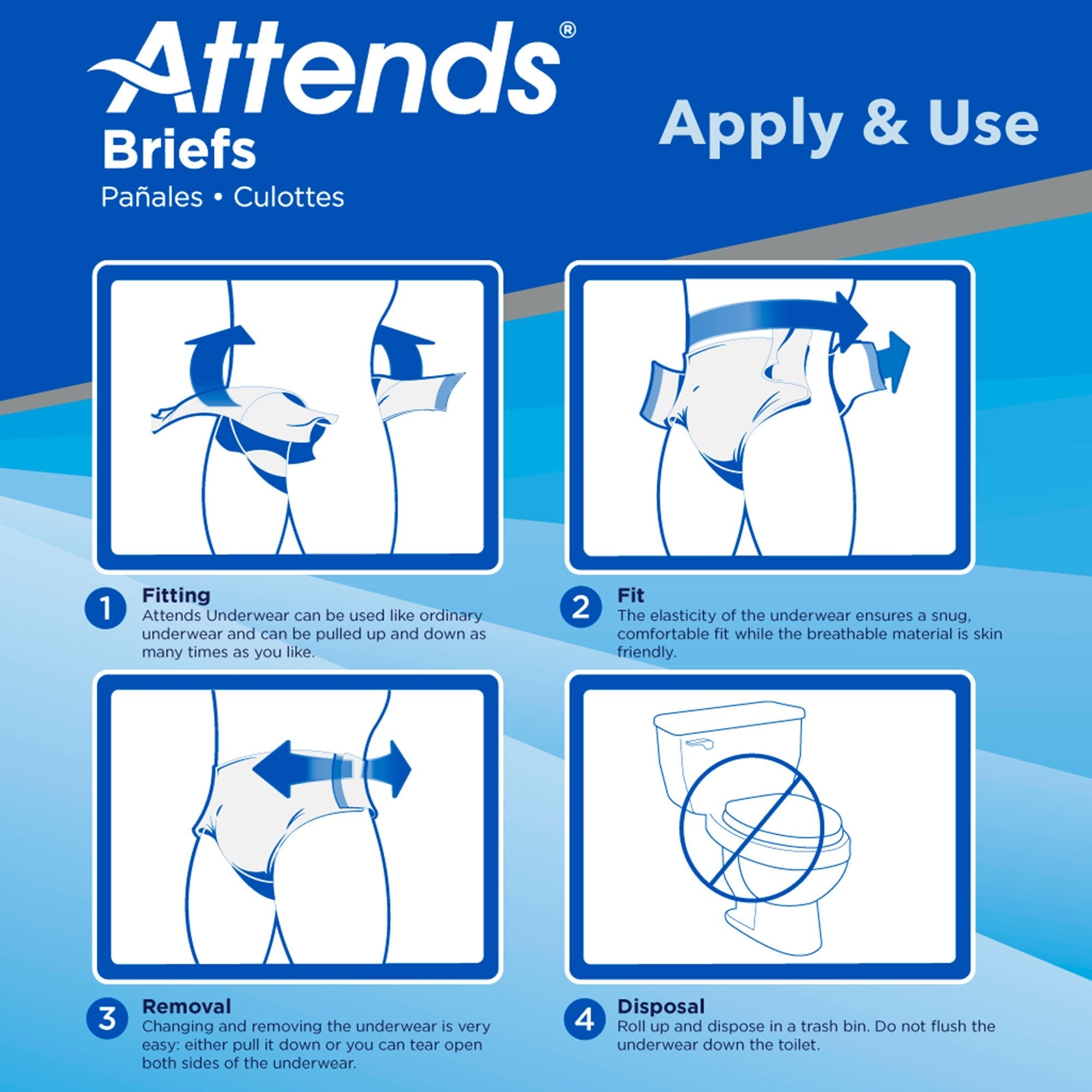 Attends® Advanced Briefs, X-Large DDC40