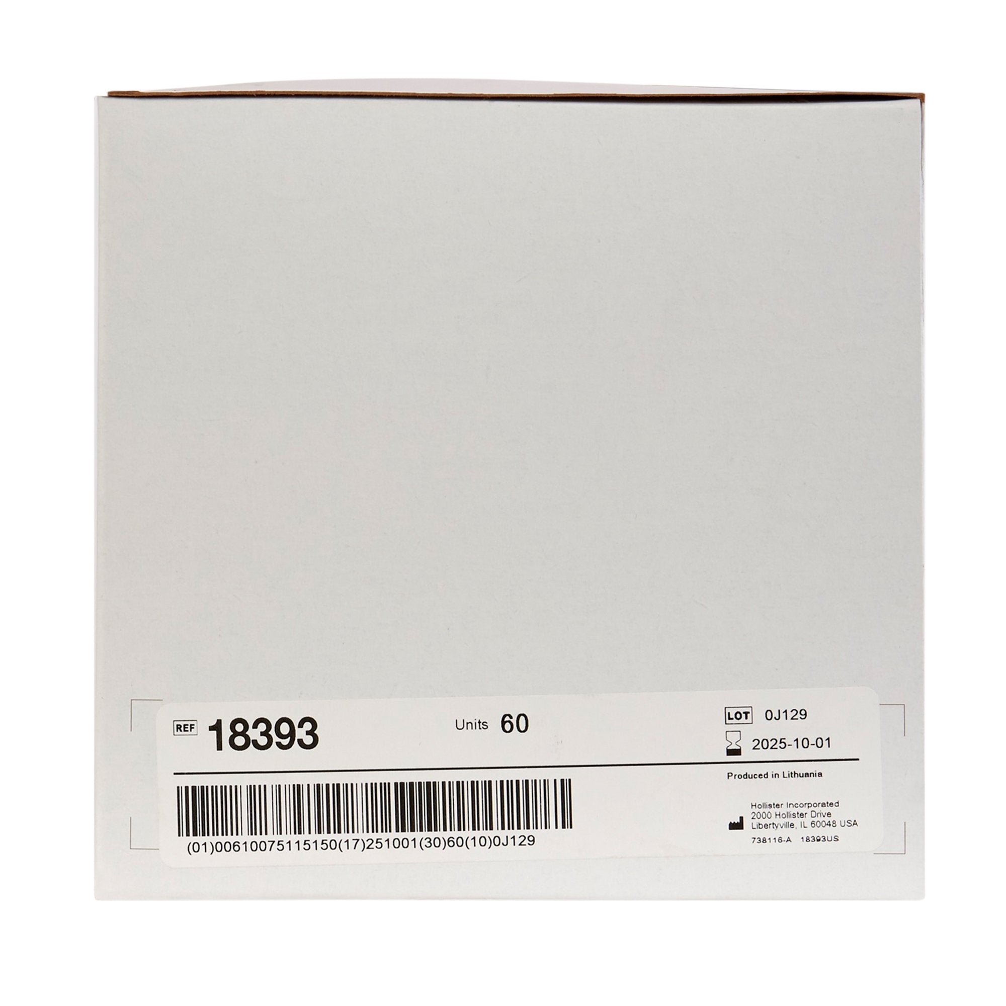 New Image™ 18393 Two-Piece Beige Ostomy Pouch, Pre-cut to Fit 57 mm, Red Match 18393