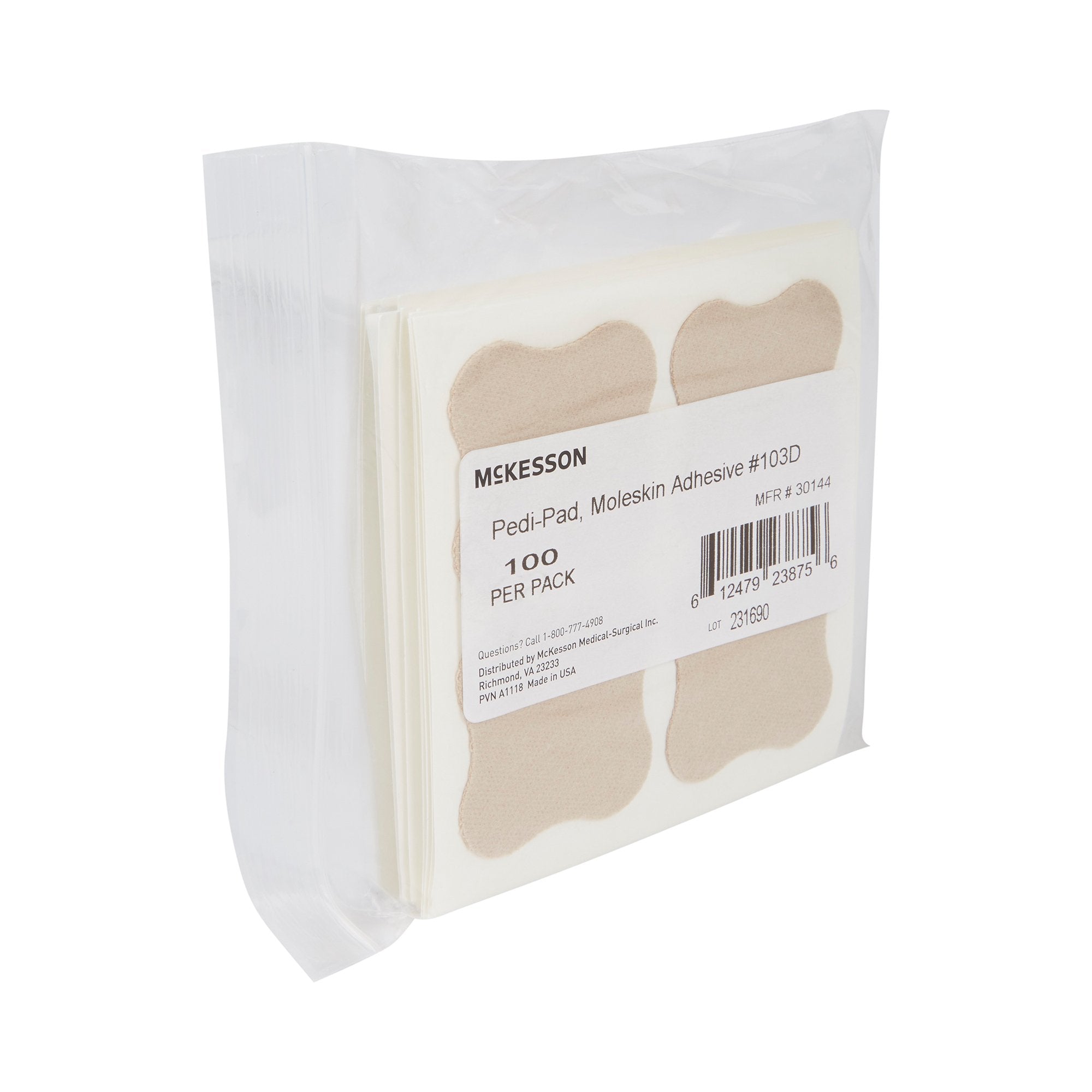 McKesson Pedi-Pad Beige Protective Pad, Size 103-D 30144