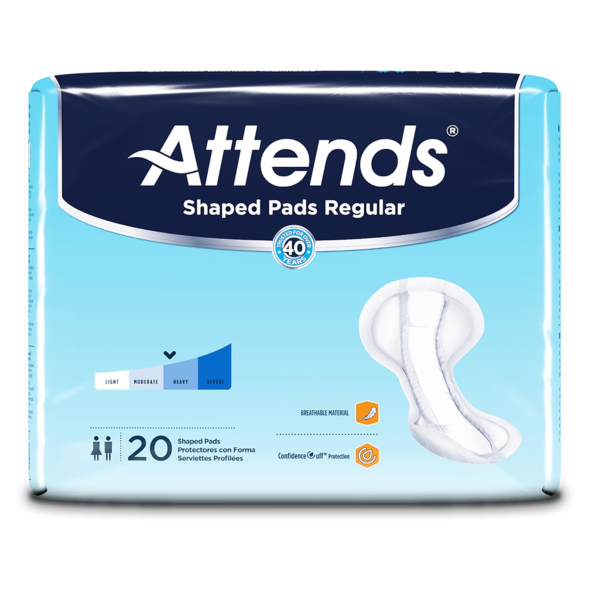 Attends® Shaped Bladder Control Pads, Regular SPDRA