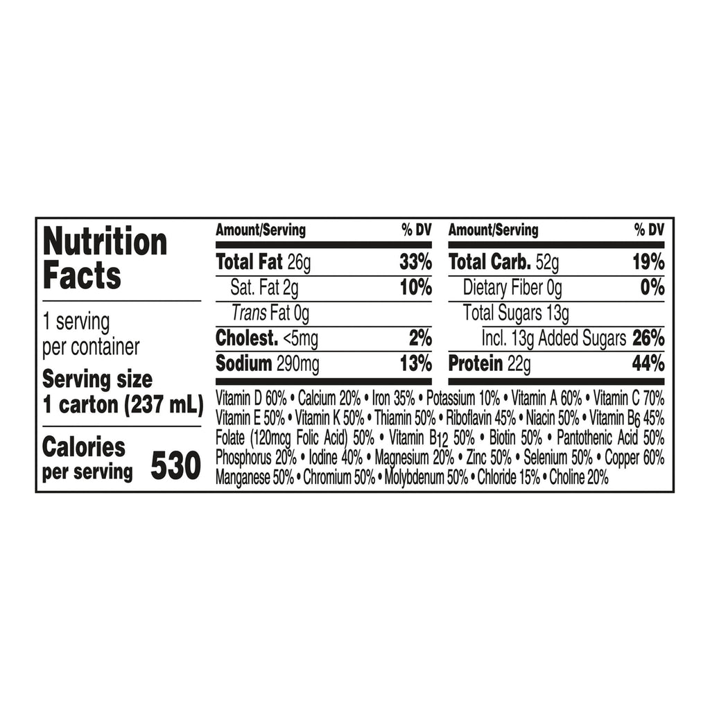 Boost® Very High Calorie Chocolate Nutritional Drink, 8-ounce carton 00043900906584