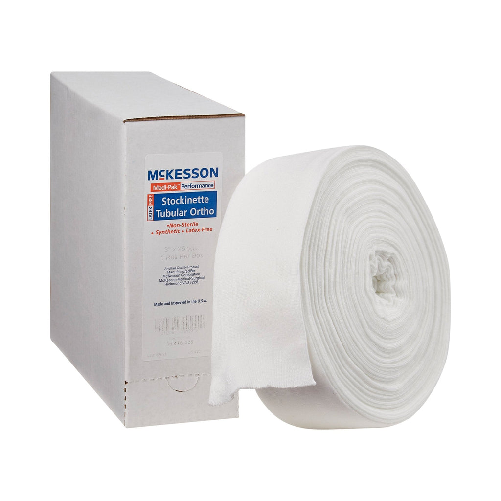 McKesson White Polyester Tubular Stockinette, 3 Inch x 25 Yard 16-4TS-325
