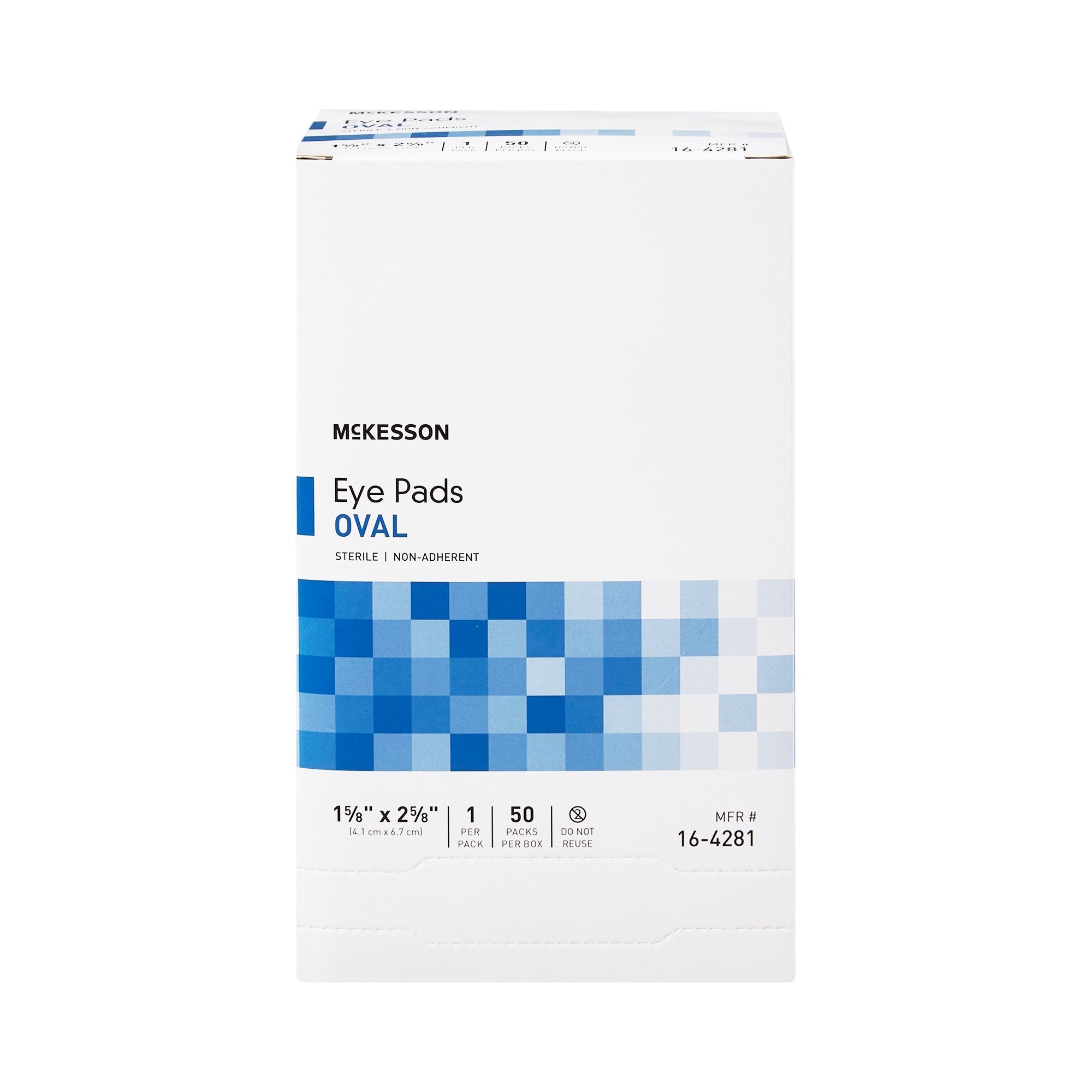 McKesson Eye Pad, 1-5/8 x 2-5/8 Inch 16-4281