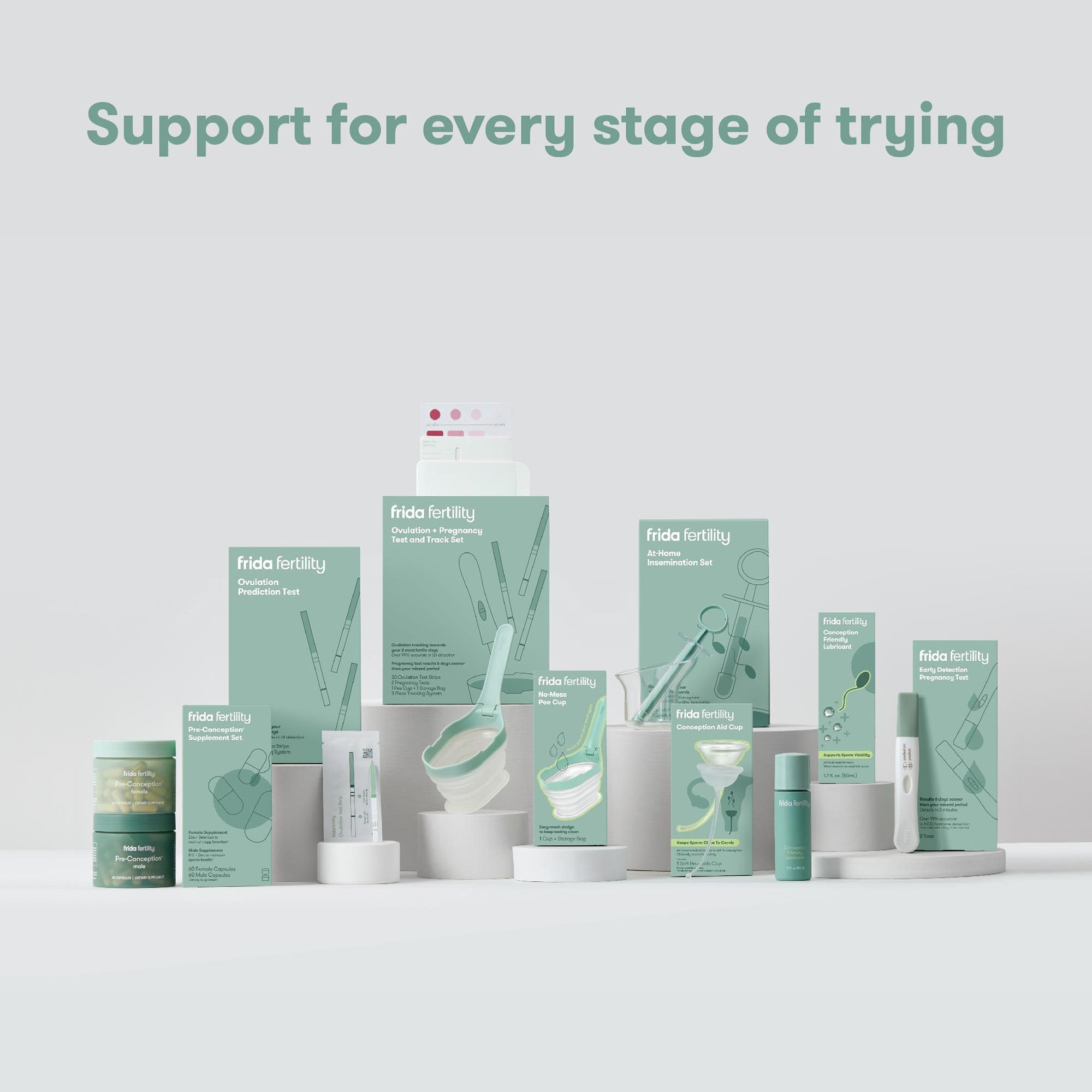 Reproductive Health Test Kit Frida Fertility hCG Pregnancy Test 2 Tests CLIA Waived 500001287