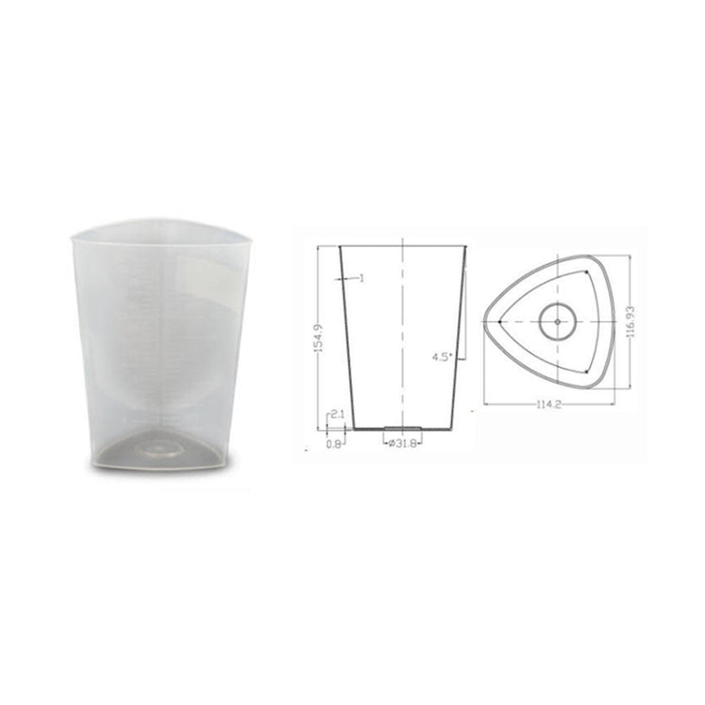 OakRidge Translucent Graduated Beaker, 1,000 mL 0410-1100