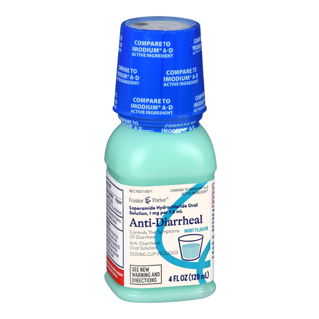 Foster & Thrive™ Anti-Diarrheal 1 mg per 7.5 mL Loperamide Oral Solution, Mint 70677110701