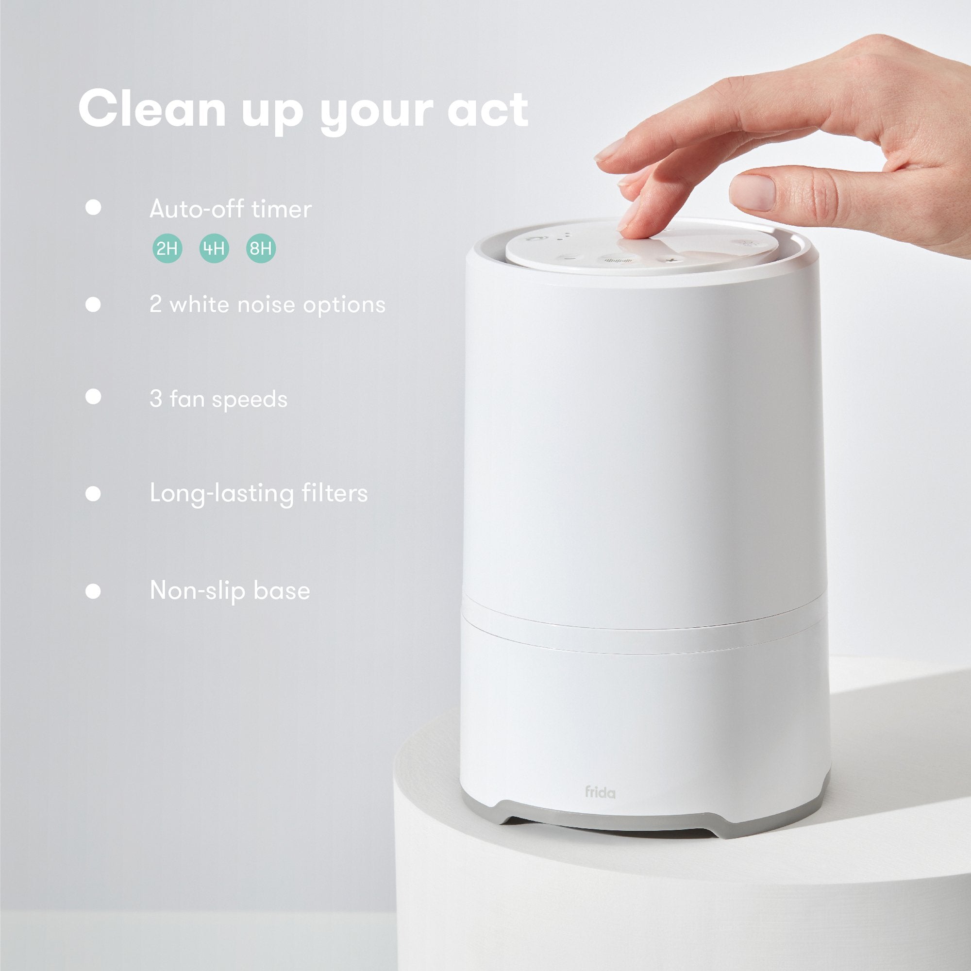 Air Purifier Fridababy® 150 sq ft. 7 X 7 X 9.5 Inch AC Power Hepa and Carbon Filter 3 Speeds 100000080