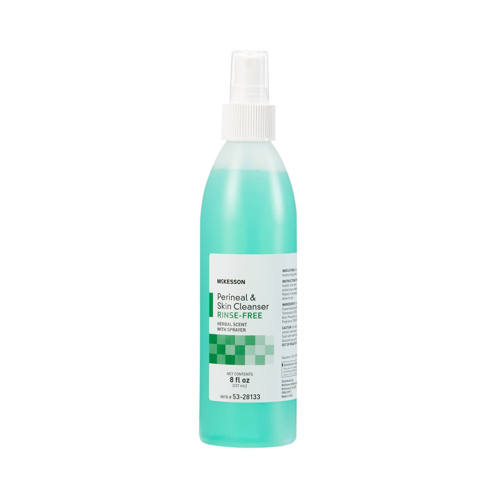 McKesson Rinse-Free Perineal Wash, Herbal Scent, 8 oz. 53-28133