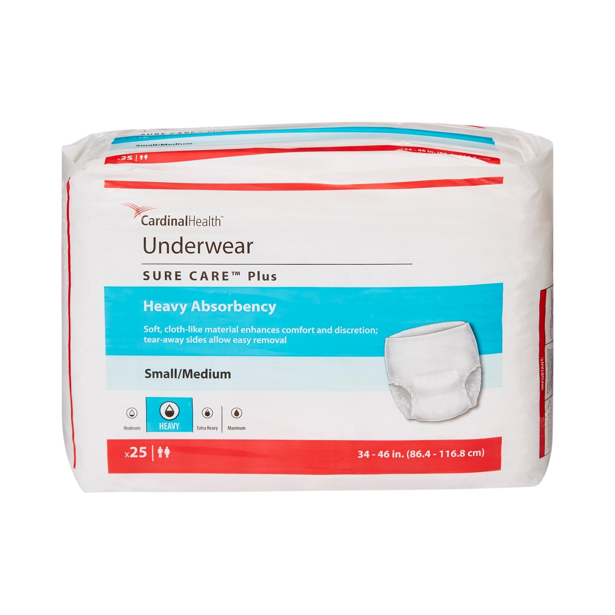 Sure Care™ Plus Heavy Absorbent Underwear, Medium 1605R