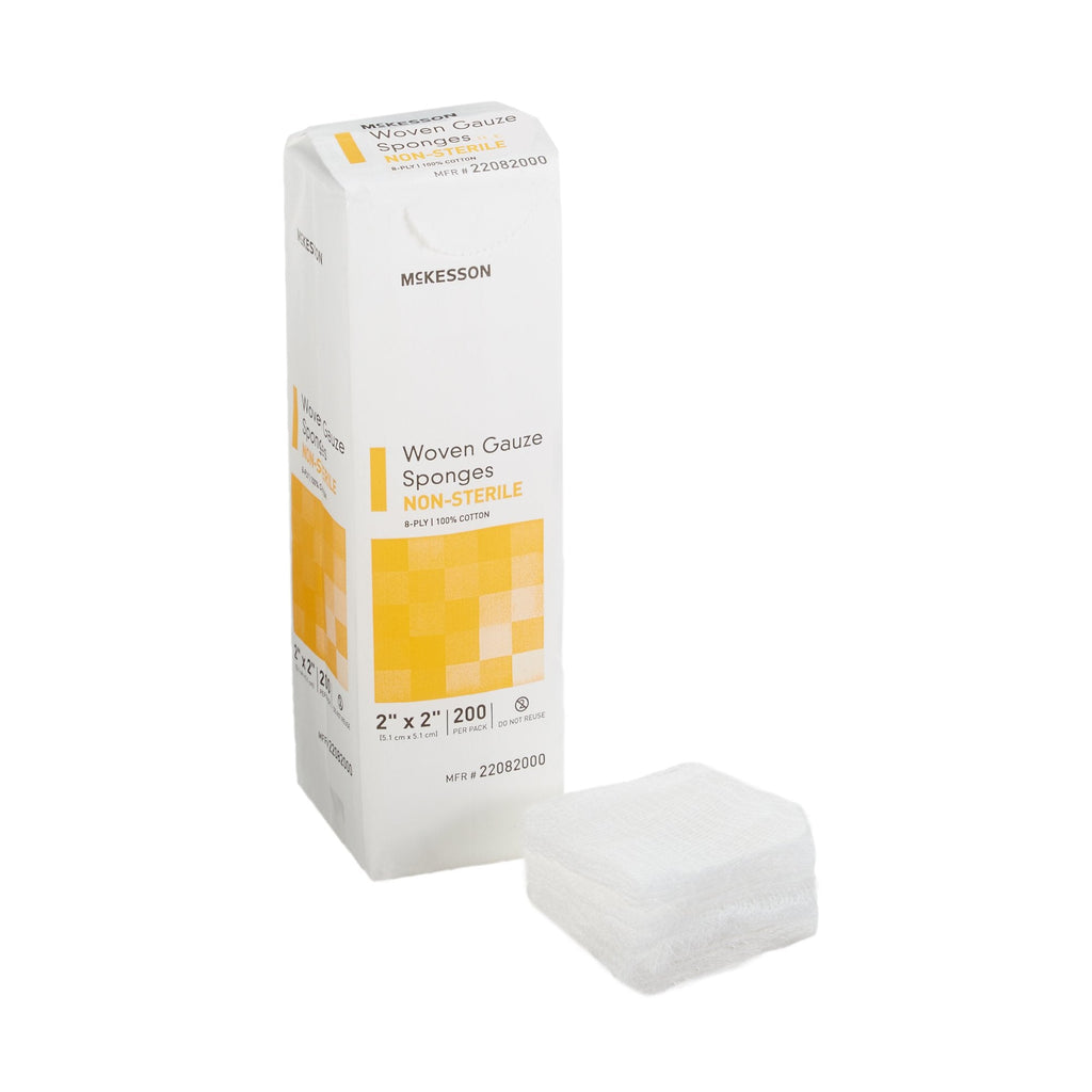 McKesson Gauze Sponge, 2 x 2 Inch, 8-Ply 22082000