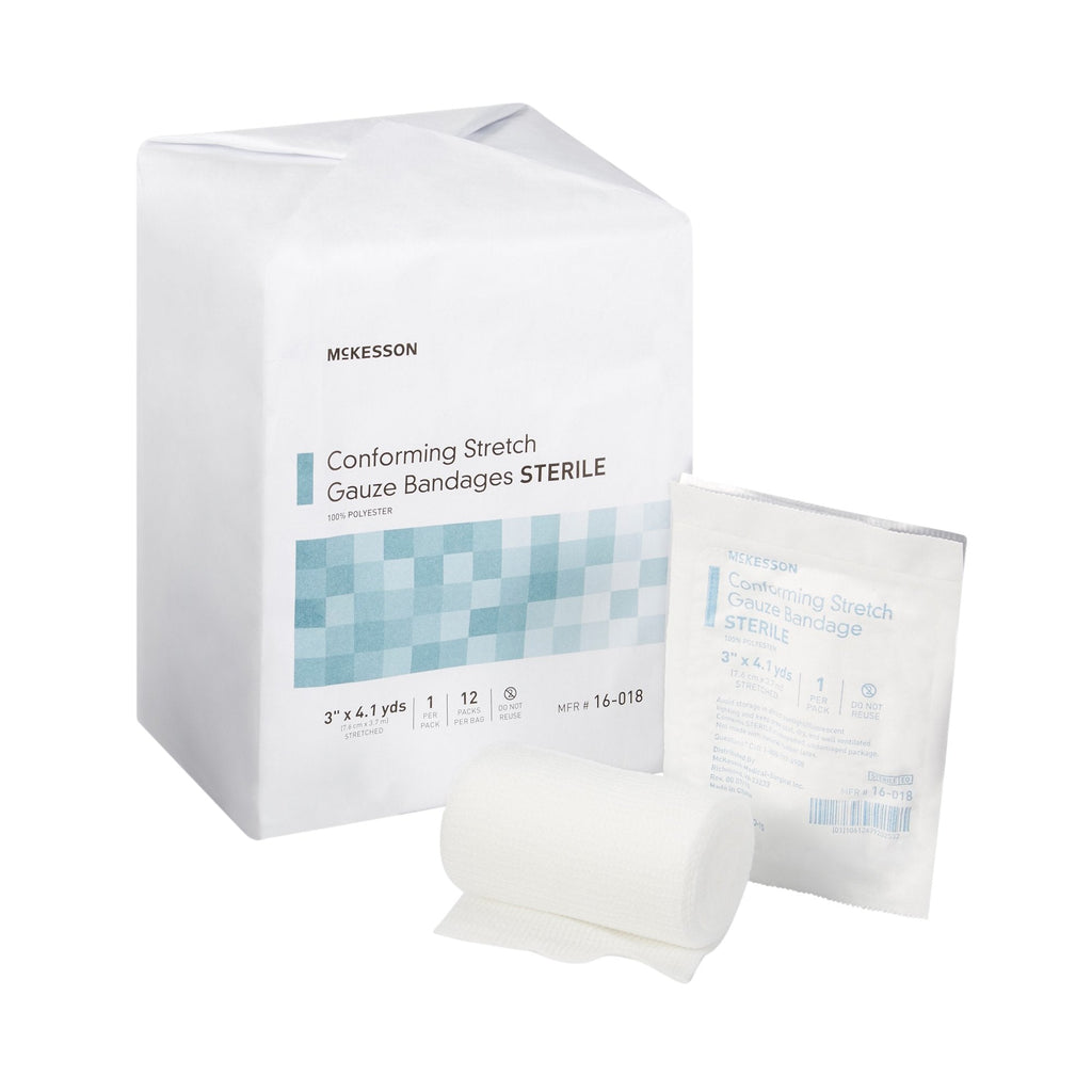 McKesson Sterile Conforming Bandage, 3 Inch x 4-1/10 Yard 16-018