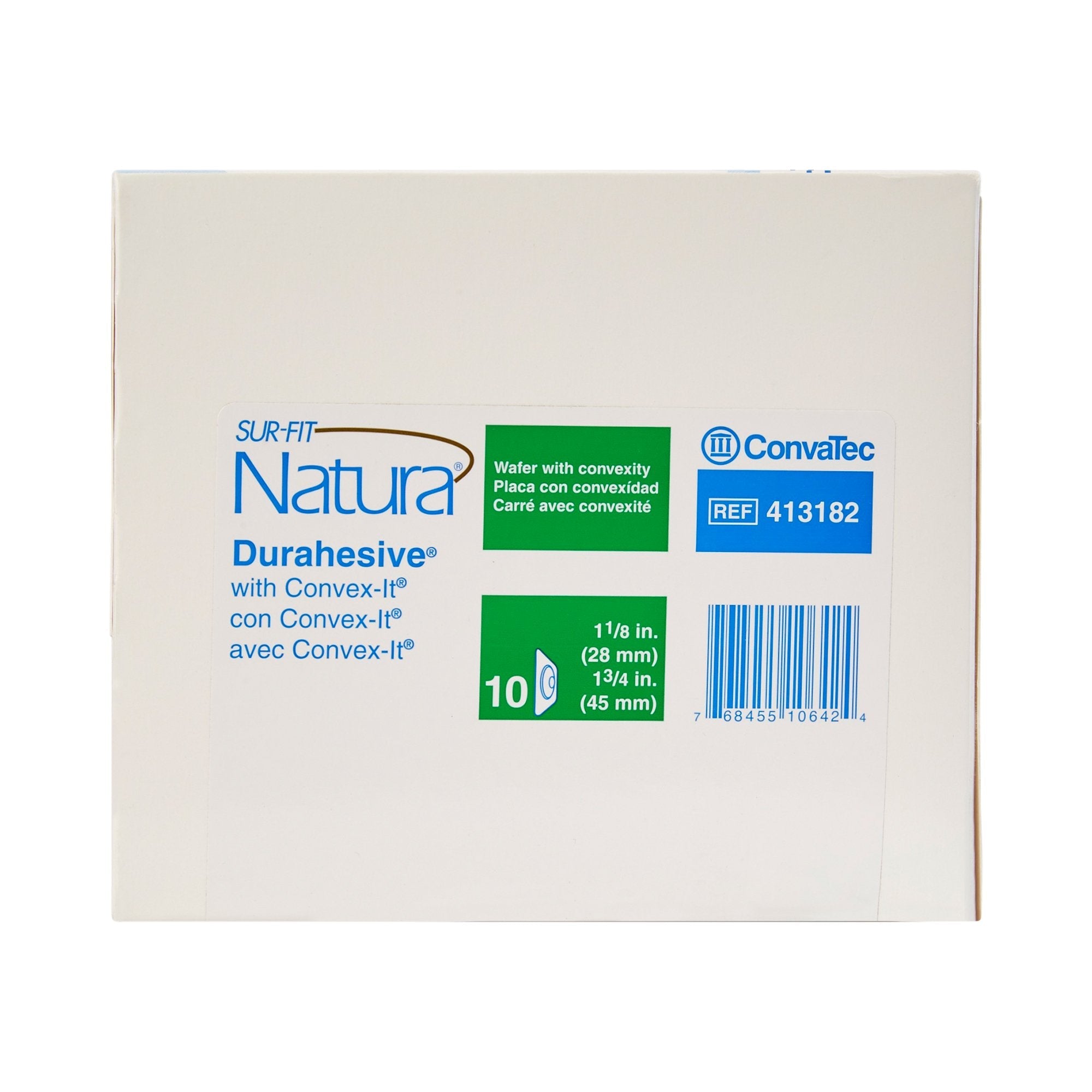 Sur-Fit Natura® Two-Piece Durahesive® Skin Barrier, 45 mm flange; 19 mm stomas 413182