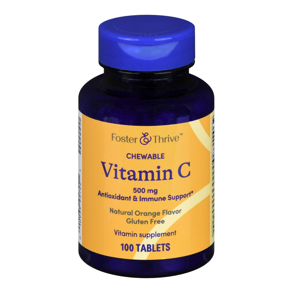 Foster & Thrive™ Chewable Vitamin C 500 mg Tablets Natural Orange 01093995722