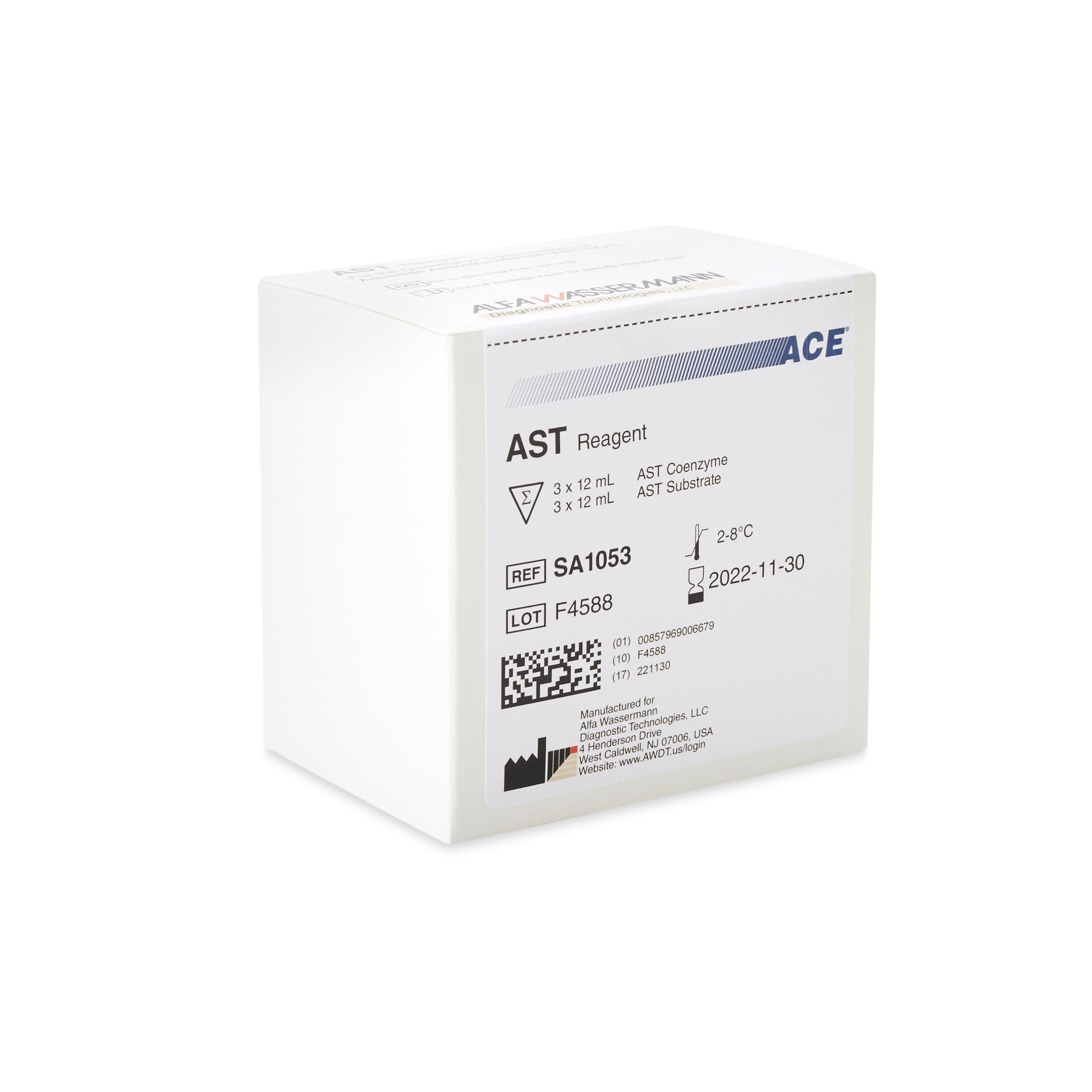 Ace® General Chemistry Reagent, Aspartate Aminotransferase (AST) SA1053