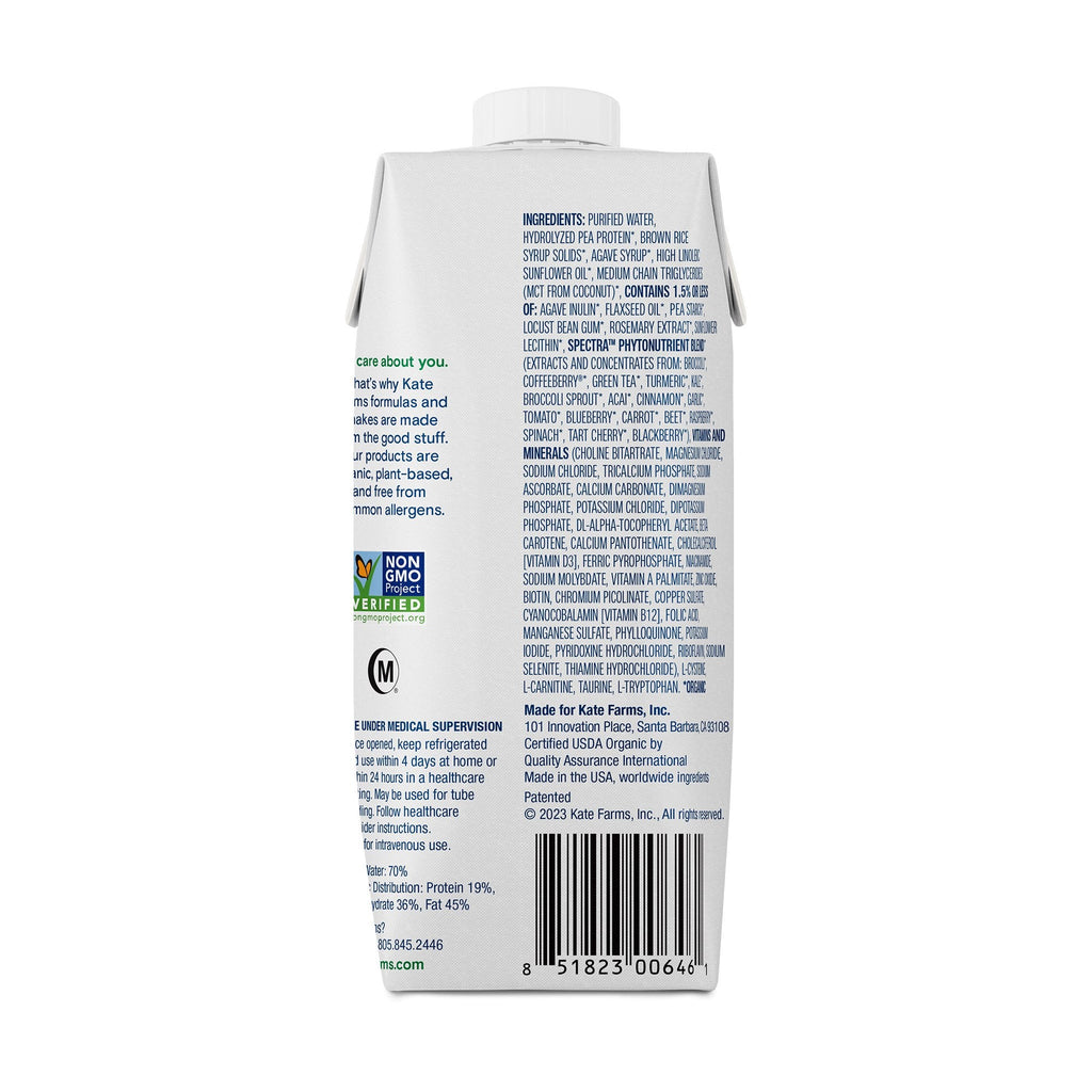 Kate Farms® Standard 1.5 Sole-Source Nutrition Formula, 11-ounce carton 851823006379