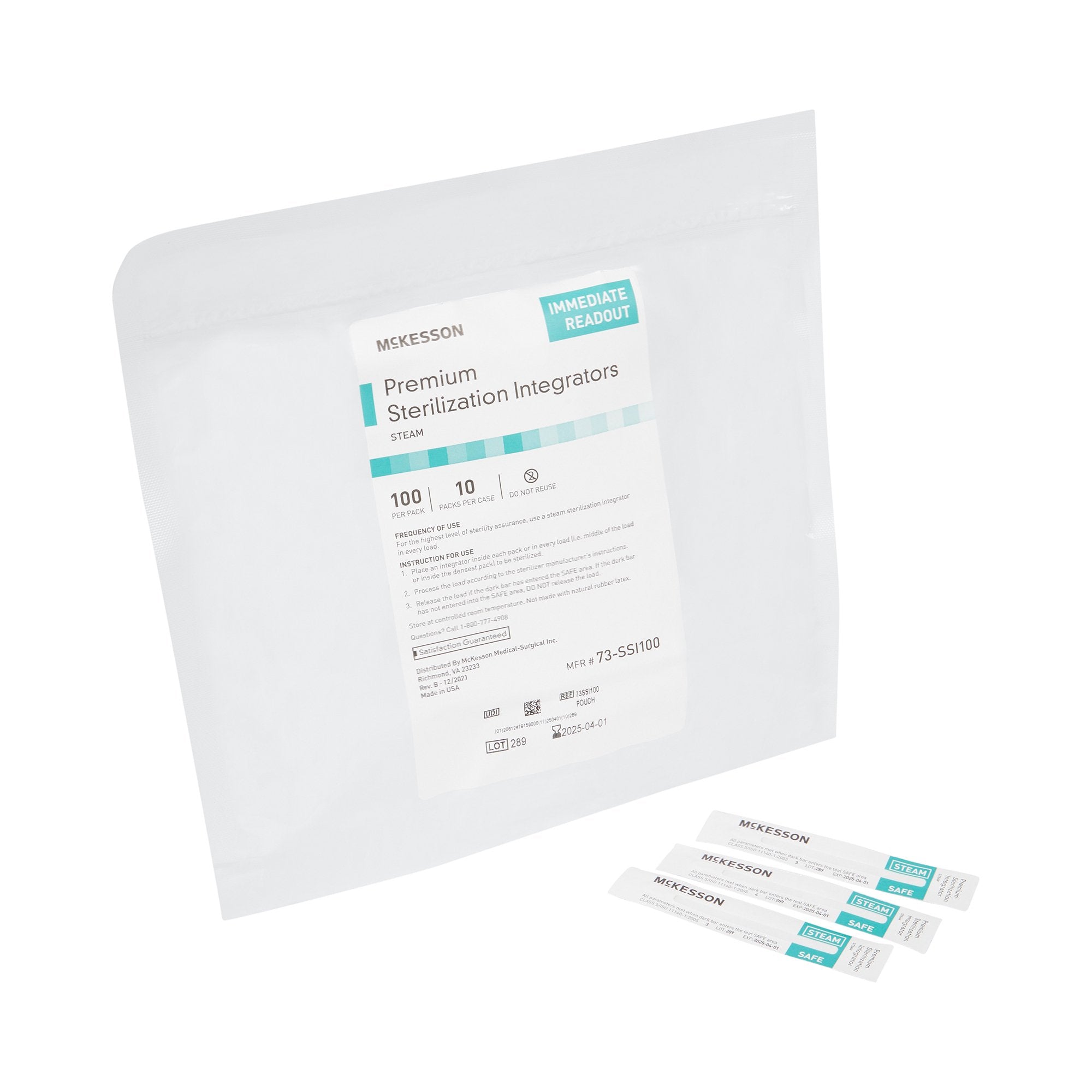 McKesson Sterilization Steam Integrator Strip 73-SSI100