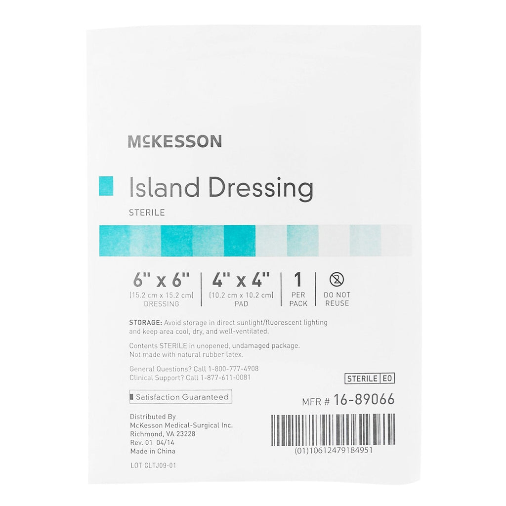 McKesson Adhesive Dressing, 6 x 6 Inch 16-89066