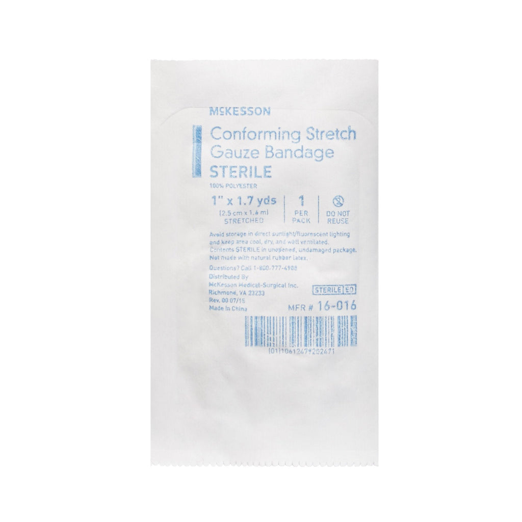 McKesson Sterile Conforming Bandage, 1 Inch x 1-7/10 Yard 16-016