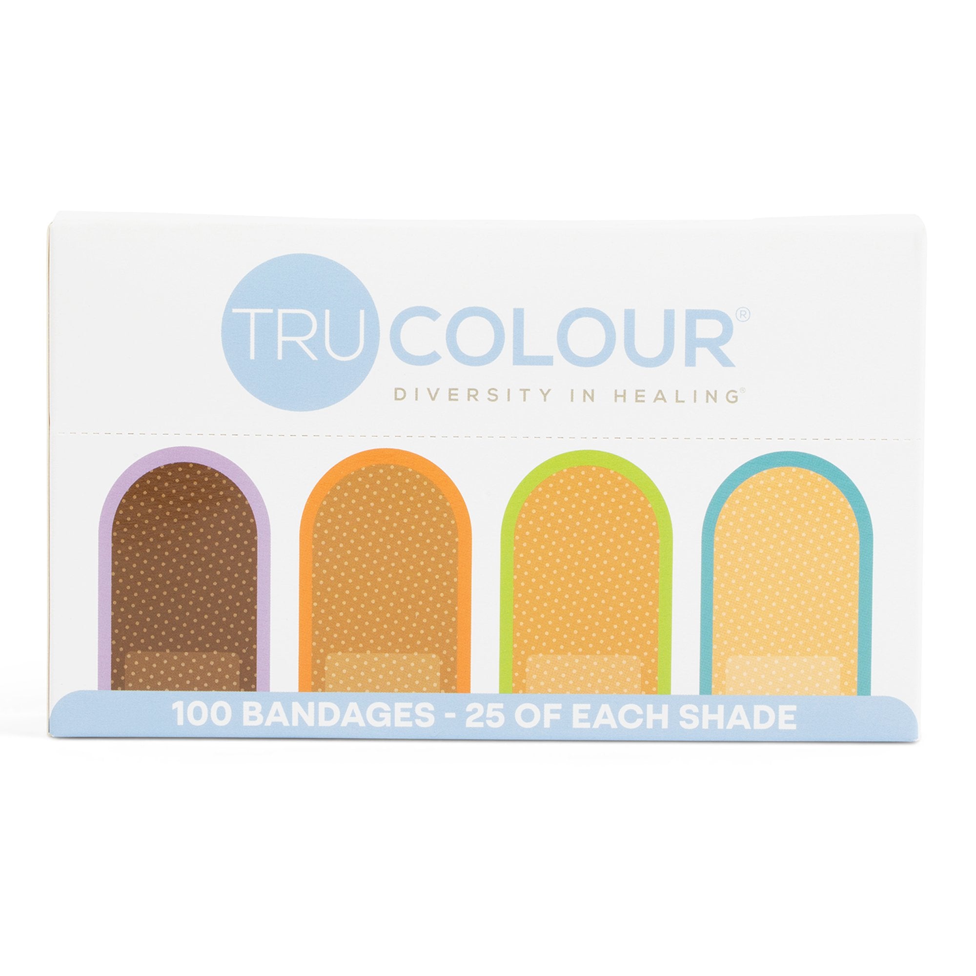 TruColour® Beige / Olive / Brown / Dark Brown Adhesive Strip, 1 x 3 Inch TCB-VBX100