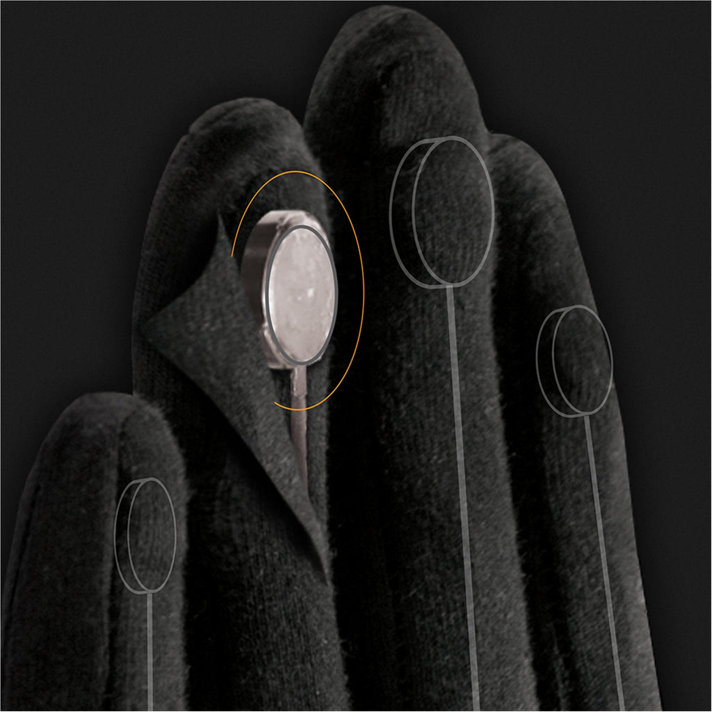 Intellinetix® Arthritis Vibrating Gloves, Medium, Black 07231