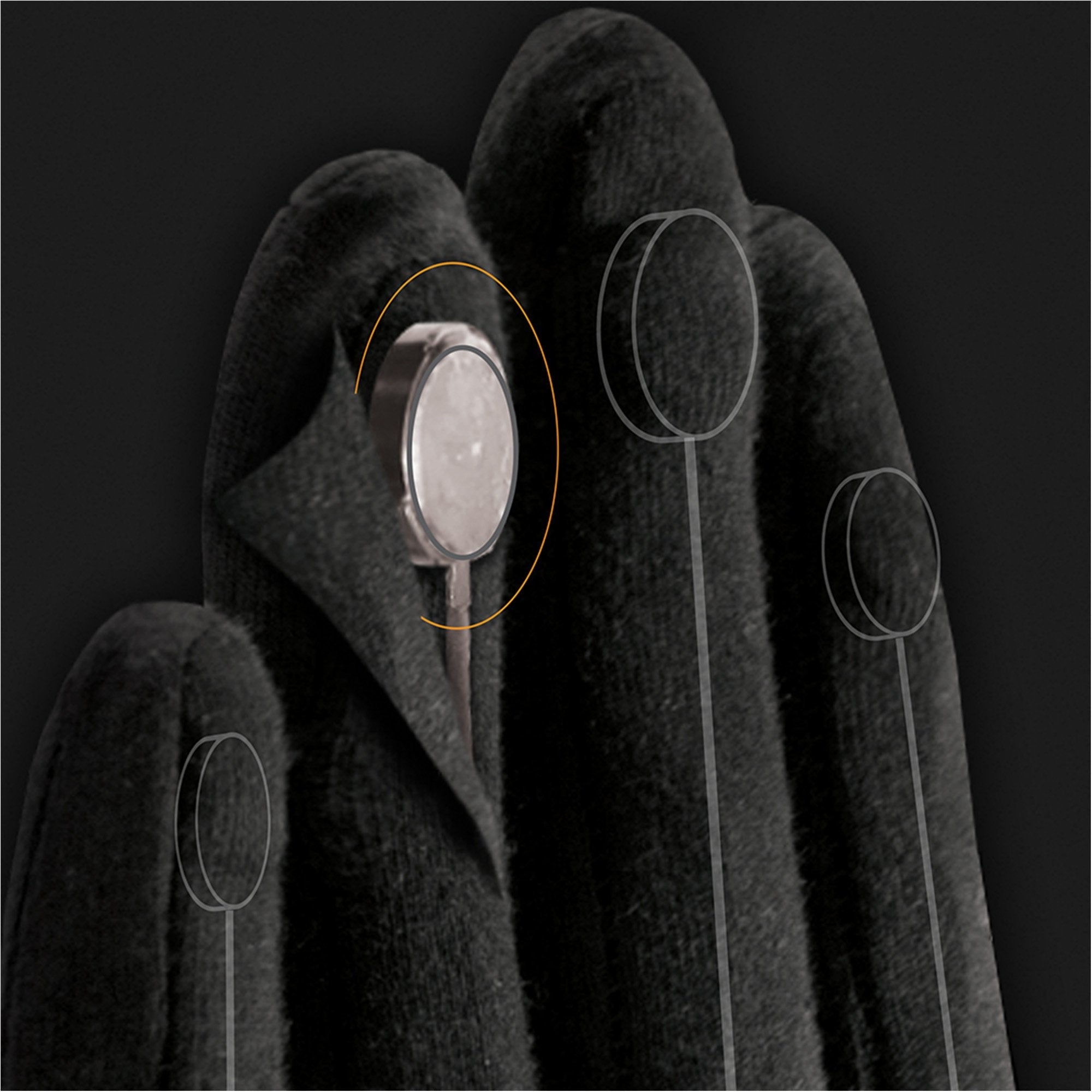 Intellinetix® Arthritis Vibrating Gloves, Medium, Black 07231