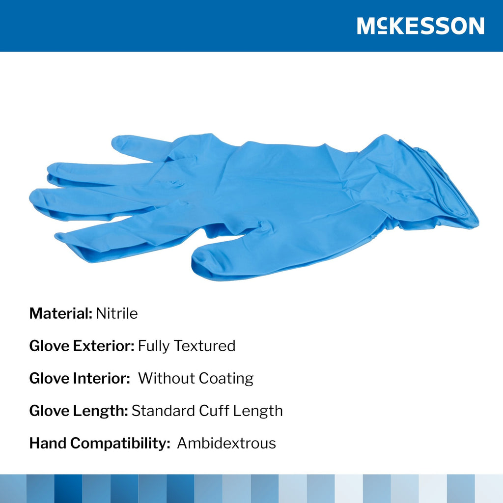 McKesson Confiderm® 6.8C Nitrile Exam Glove, X-Large, Blue 14-6N681C