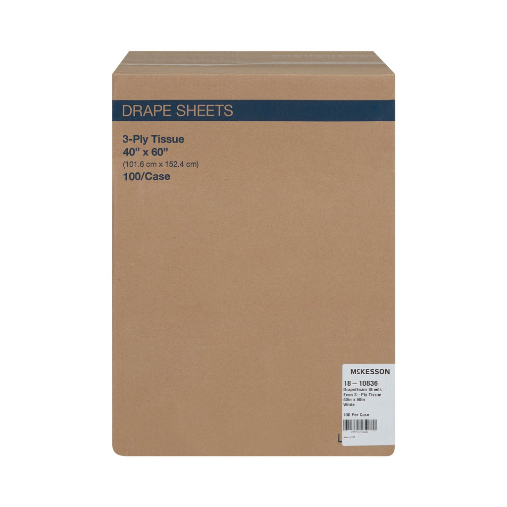 McKesson Nonsterile Physical Exam Drape, 40 x 60 Inch 18-10836