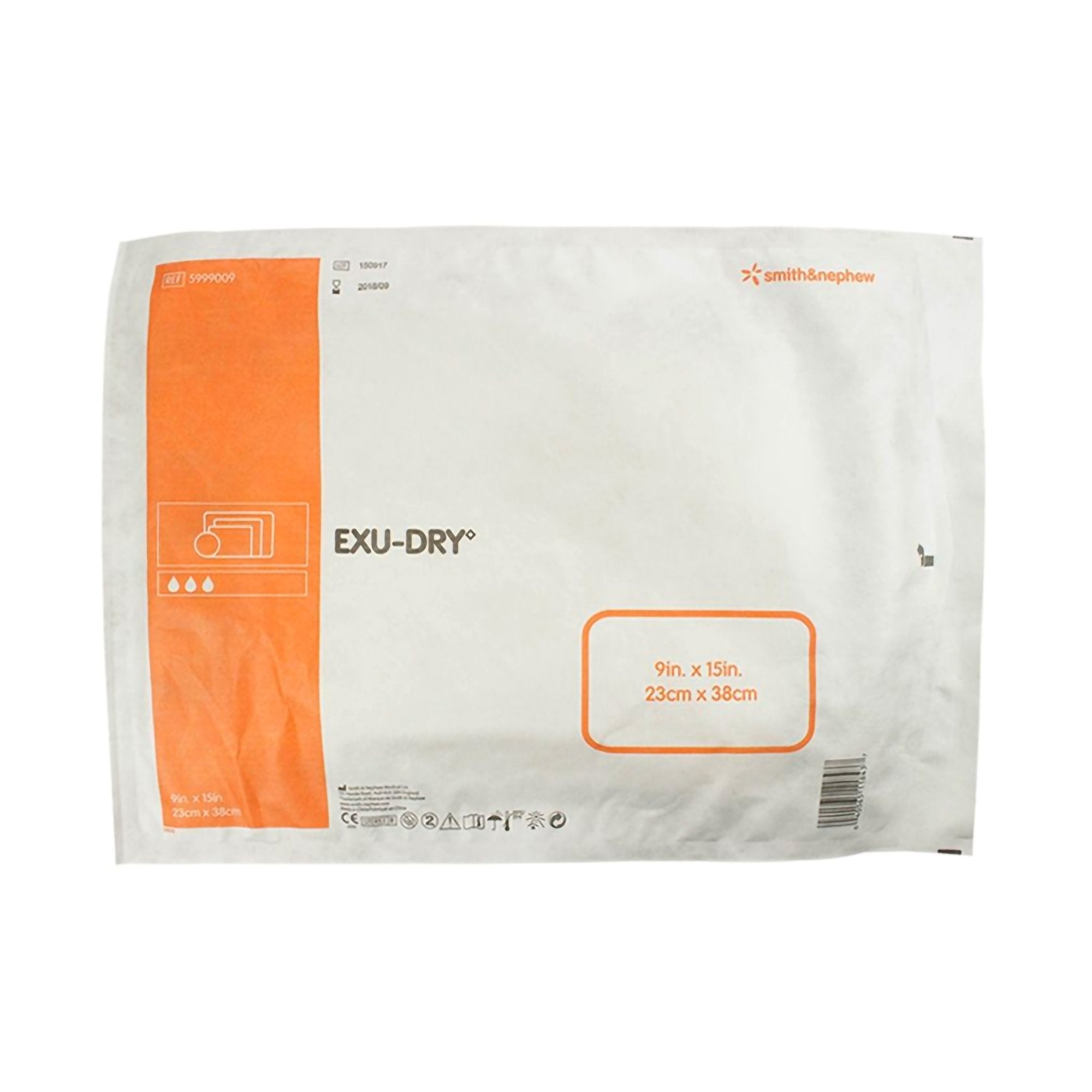 Smith & Nephew Exu-Dry Anti-Shear Super Absorbent Dressing, 9 x 15 Inch 5999009