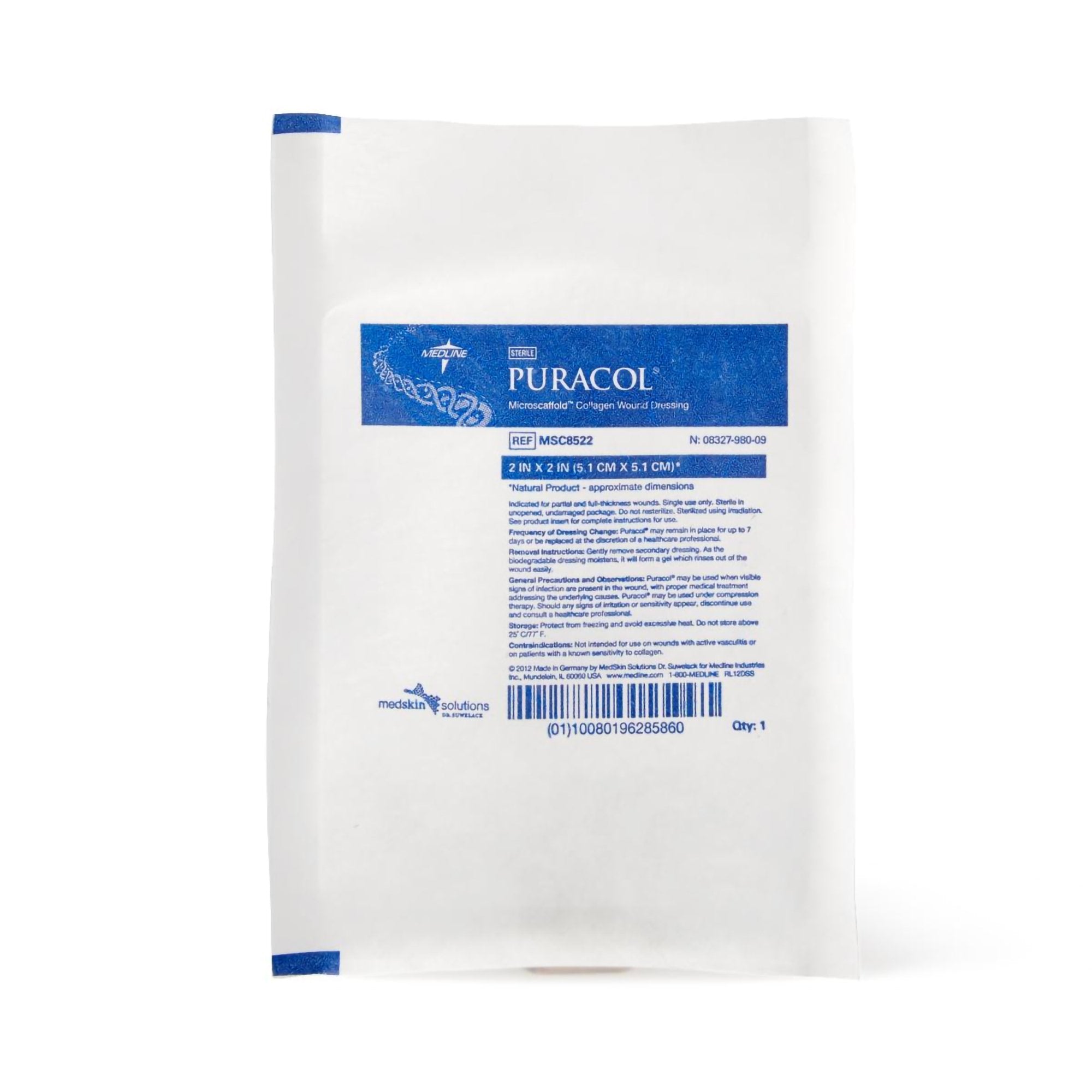 Puracol™ Collagen Wound Dressing, 2 x 2 inch MSC8522