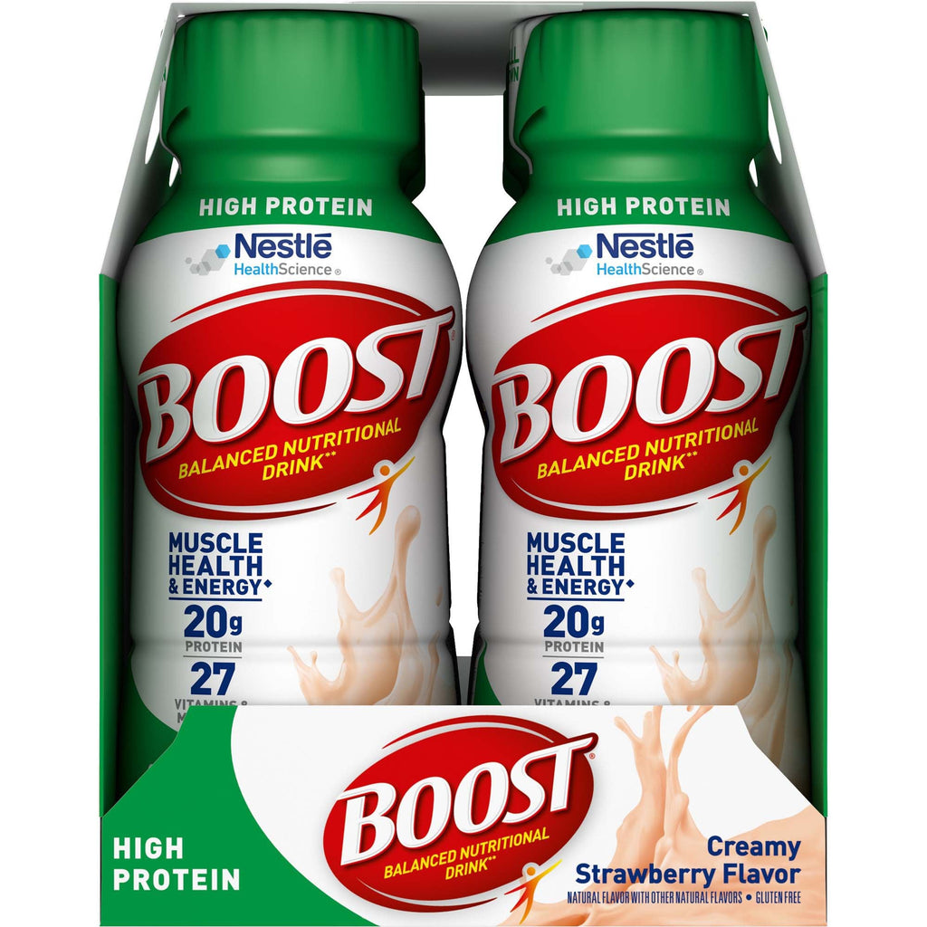 Boost® High Protein Strawberry Complete Nutritional Drink, 8-ounce bottle 00041679944363