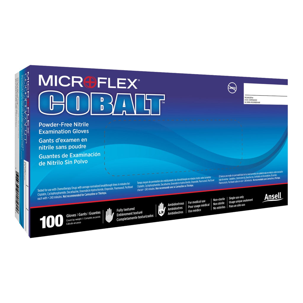 Microflex® Cobalt® Nitrile Exam Glove, Large, Blue N193