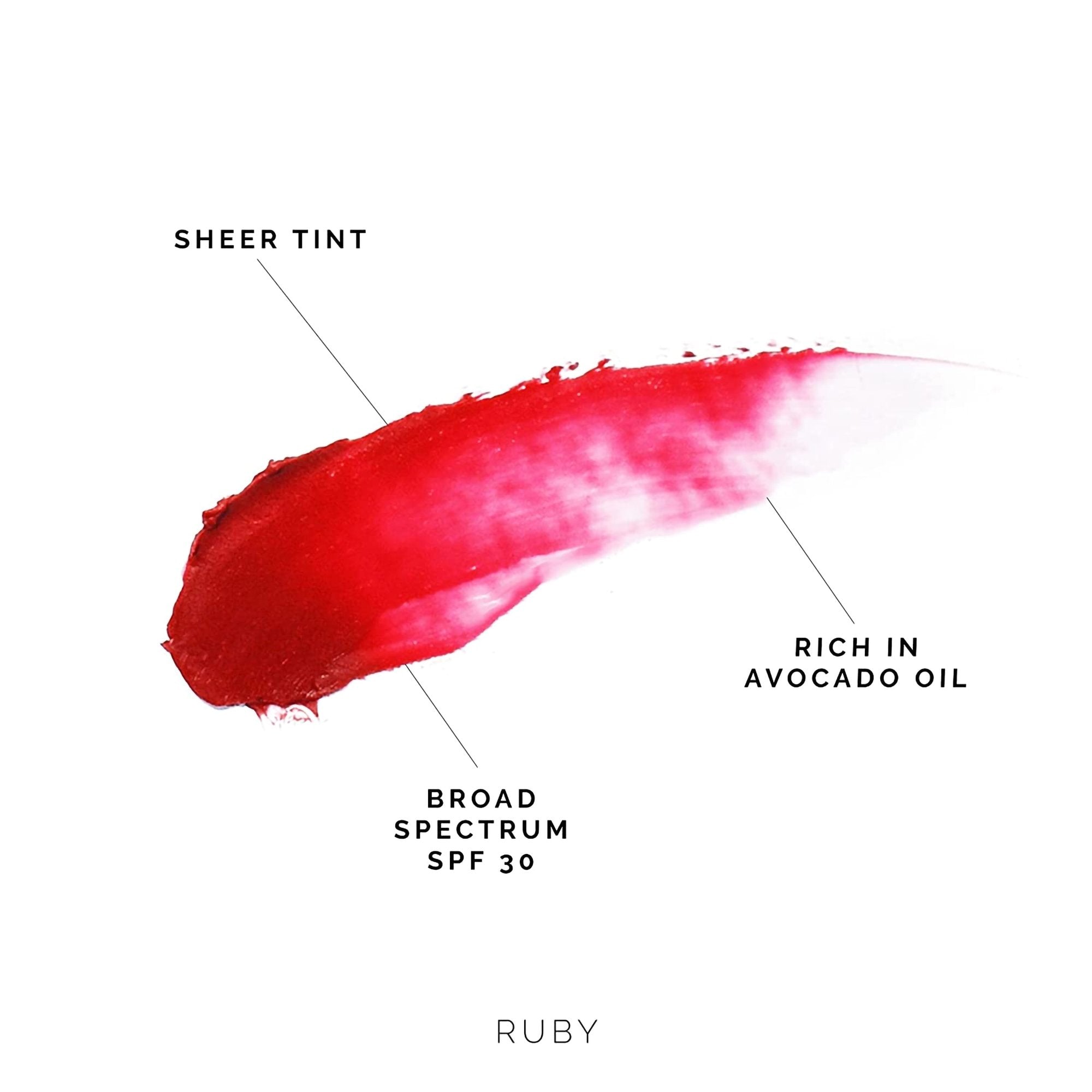 MDSolarSciences® Hydrating Sheer Lip Balm, Ruby (Red) 150001