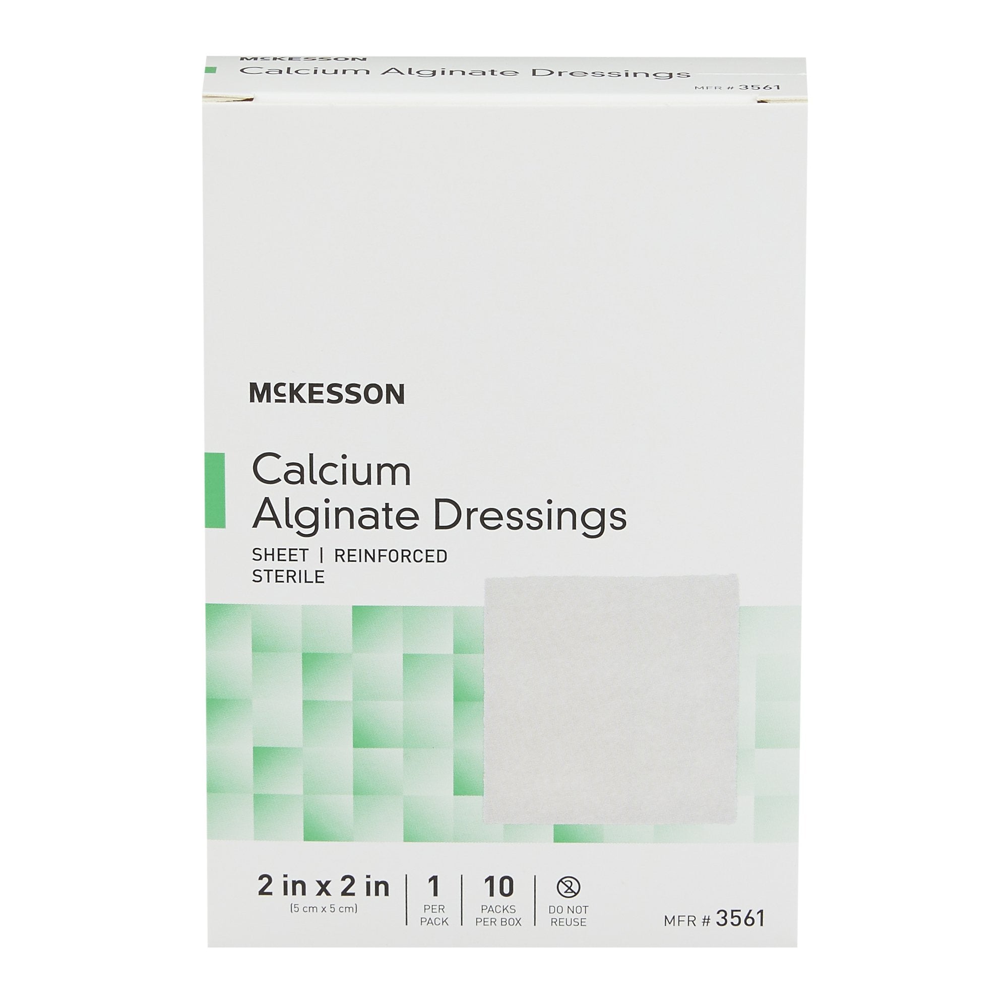 McKesson Alginate Dressing, 2 x 2 Inch 3561
