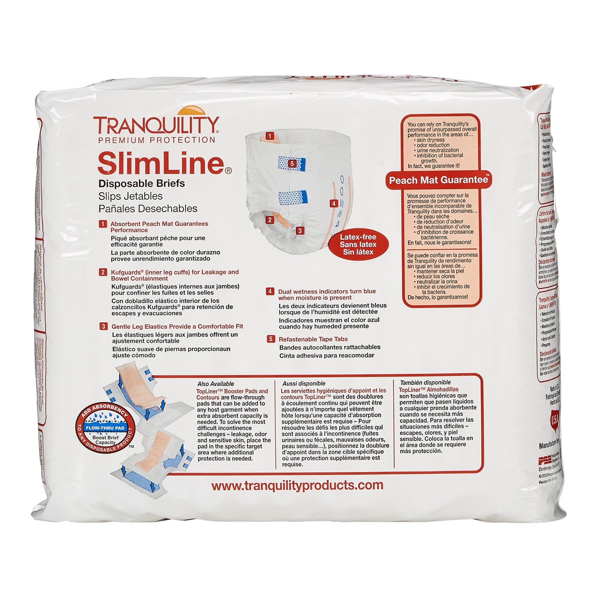 Tranquility® SlimLine® Heavy Protection Incontinence Brief, Medium 2122
