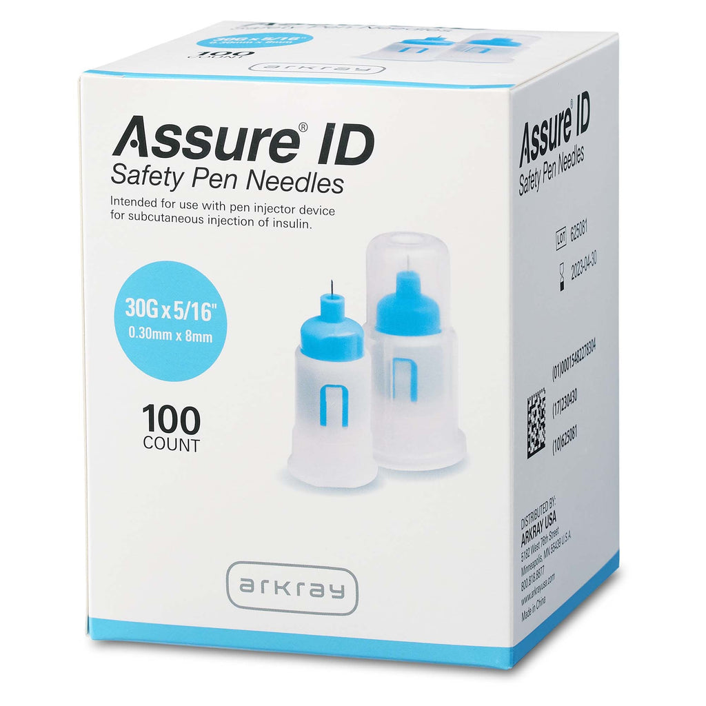 Assure® ID Standard Safety Insulin Pen Needle, 30 gauge, 8 mm Length 278130